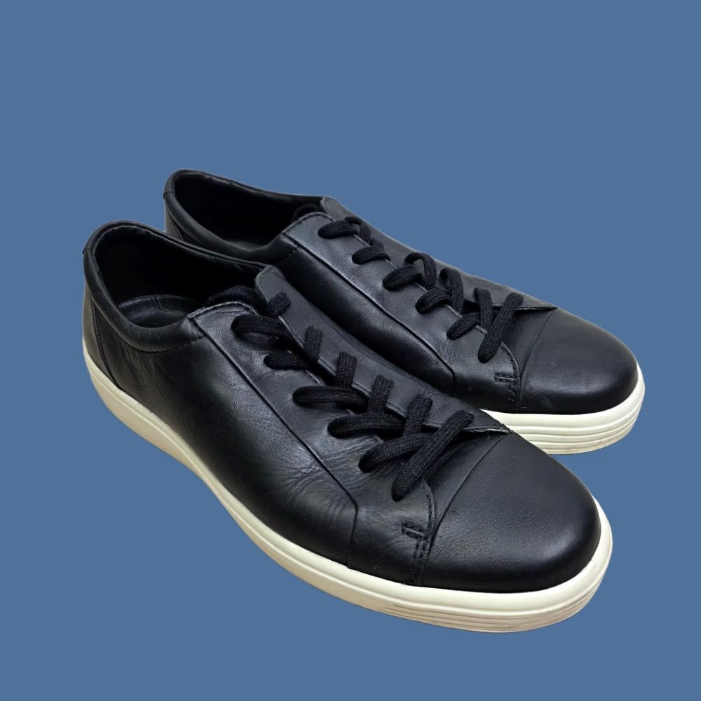 Ecco ECCO Soft 7 Mens Black Leather Low Top Sneakers Size 45 EU 11-11.5 US Size US L / EU 52-54 / 3 - 1 Thumbnail
