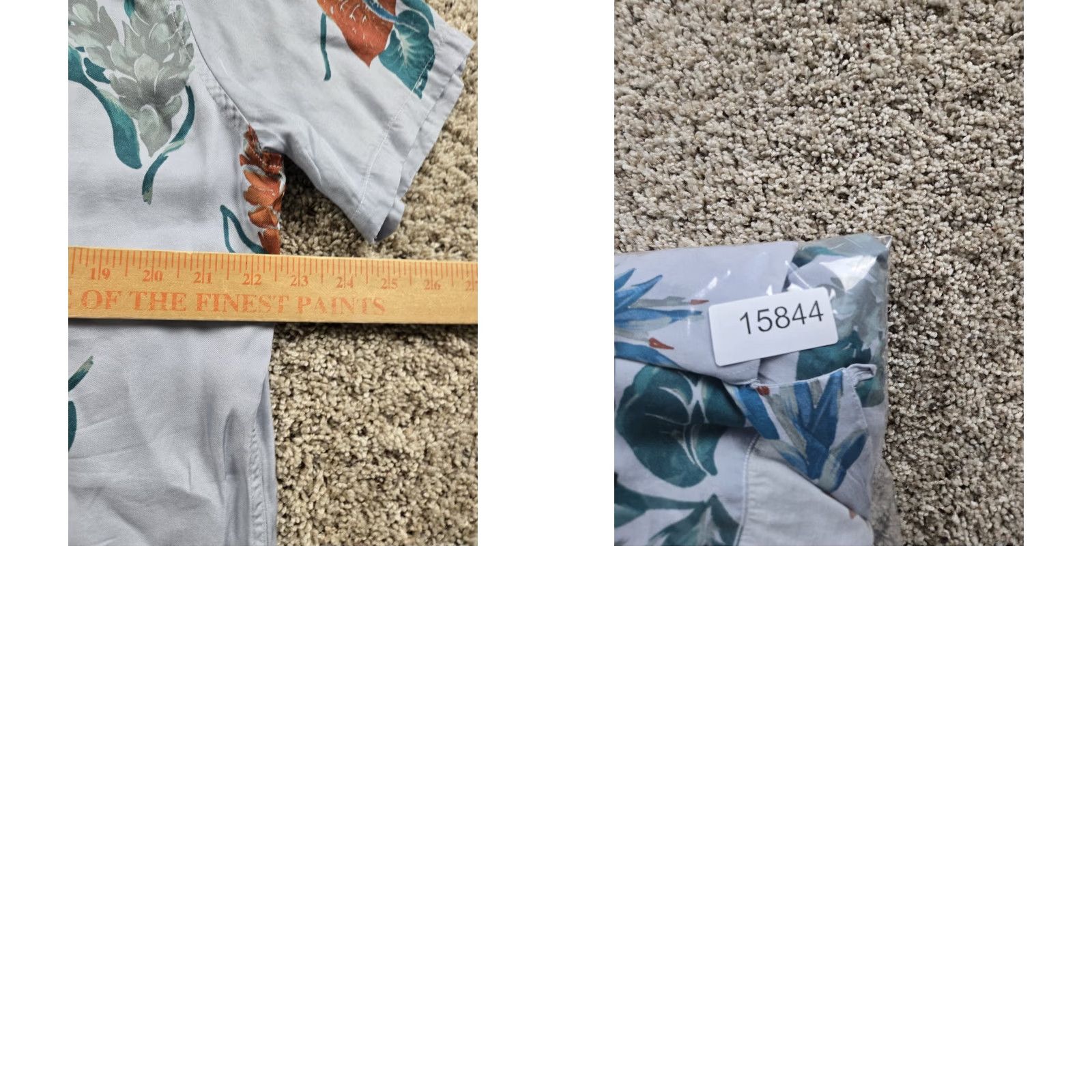 Allsaints All Saints Iris Shirt Mens M Blue Floral Short Sleeve Viscose Button Up Size US M / EU 48-50 / 2 - 9 Thumbnail