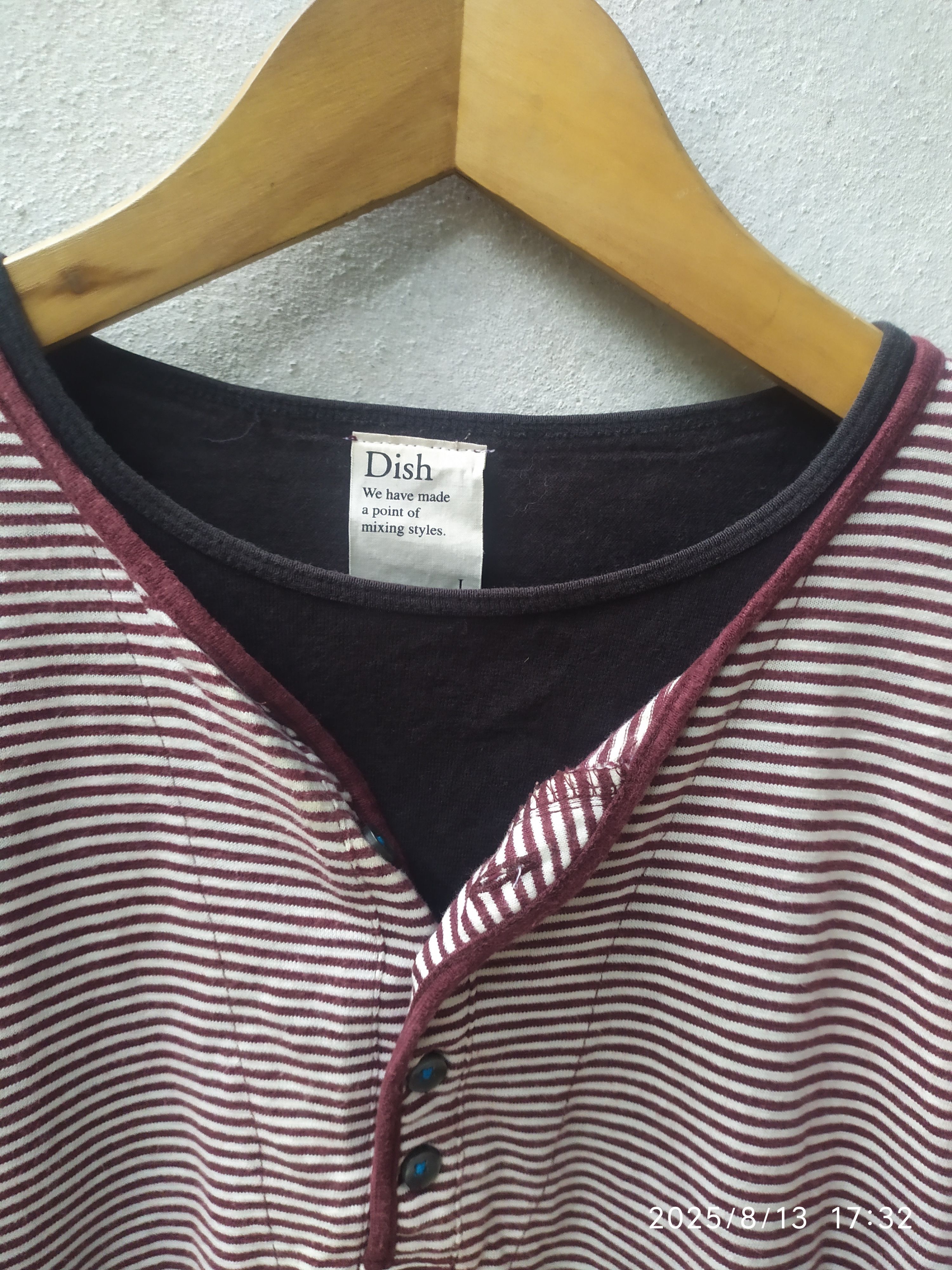 If Six Was Nine Japanese dish striped double layers ifsixwasnine lgb Size US L / EU 52-54 / 3 - 4 Thumbnail