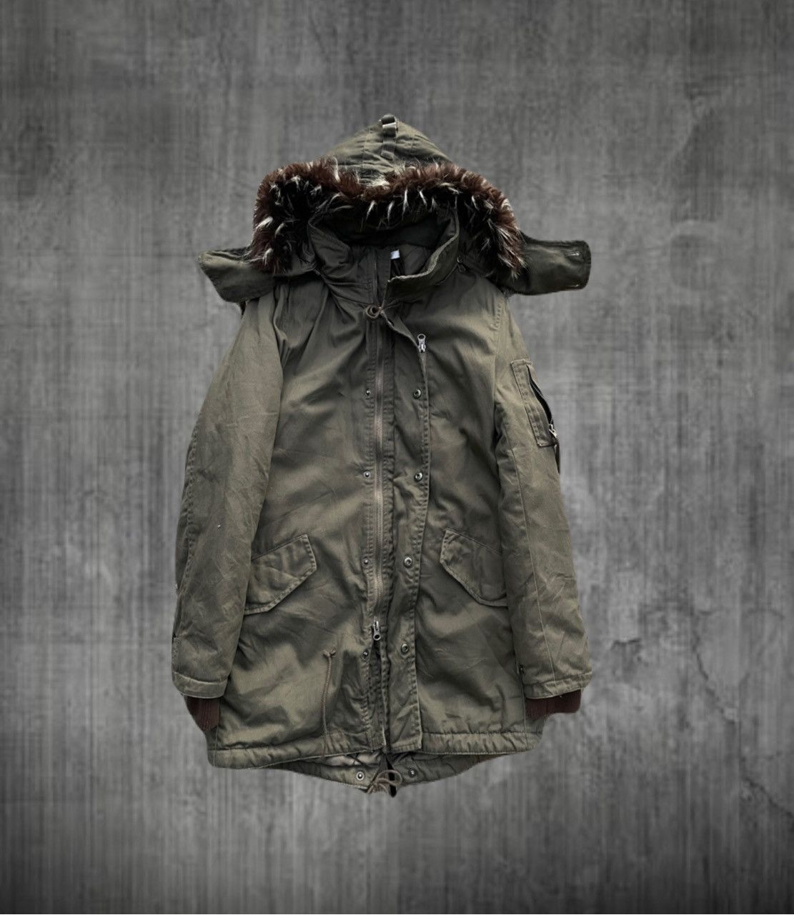 If Six Was Nine 2000s Japanese archive Vkei Bono Hooded Wool Zip