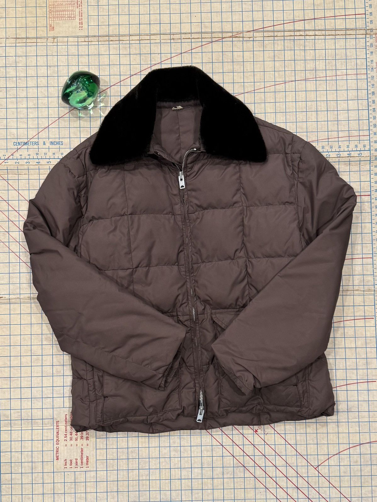 Vintage Vintage Brown Down Puffer Jacker With Brown Collar Fits XL Size US XL / EU 56 / 4 - 3 Thumbnail
