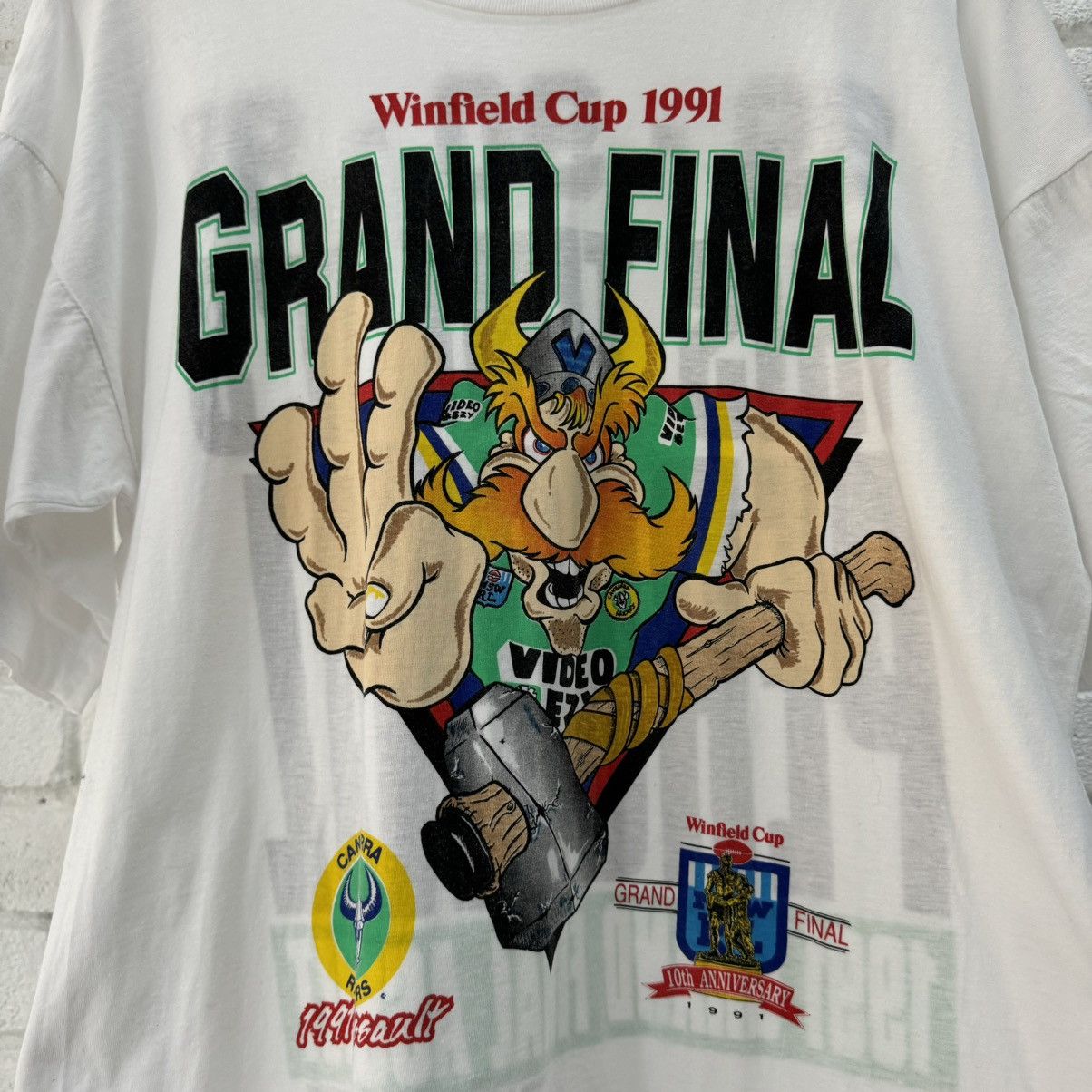 Vintage 91’s Winfield Cup Canberra Raiders Tee Size US XXL / EU 58 / 5 - 3 Thumbnail