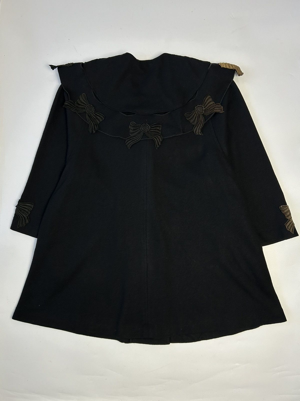 Japanese Brand RIBBON’S HEART WOOL LONG COAT Size ONE SIZE - 4 Thumbnail