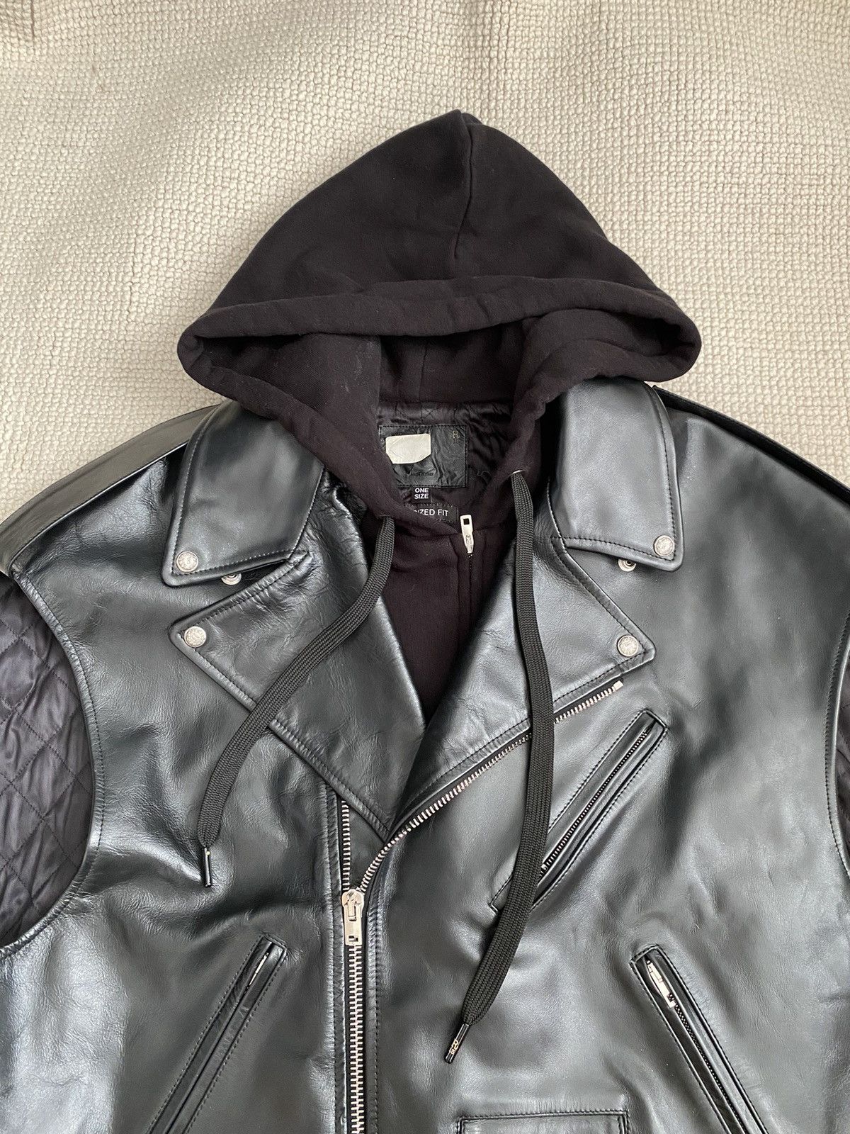 R13 OVERSIZED MOTO VEST WITH HOOD Size US S / EU 44-46 / 1 - 3 Thumbnail