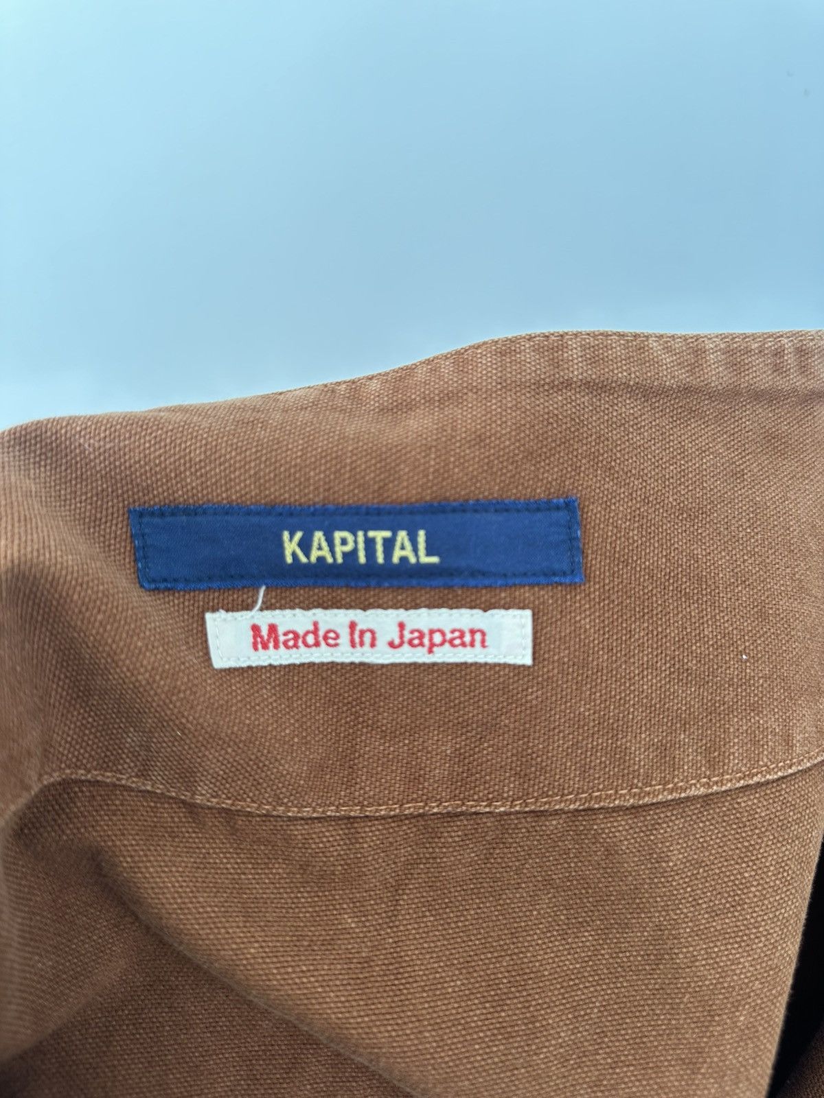 Kapital Kapital Orange Cotton Wide Baker Pants Size US 31 - 6 Thumbnail