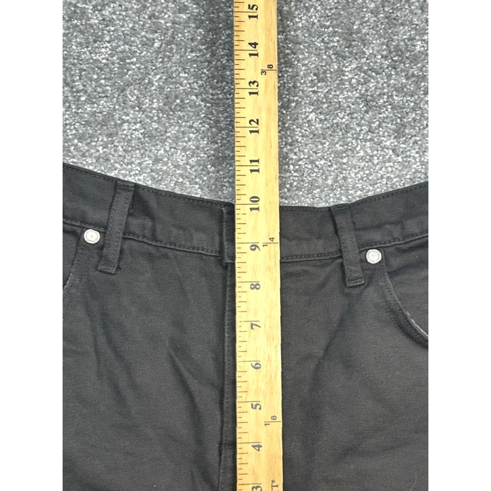 Ramy Brook Ramy Brook Christa Boyfriend Shorts Womens 31 Black Denim Mid Rise Fringe Hem Denim Shorts Black Womens 31 Jeans Ramy Brook Size 24" / US 00 / IT 34 - 5 Thumbnail