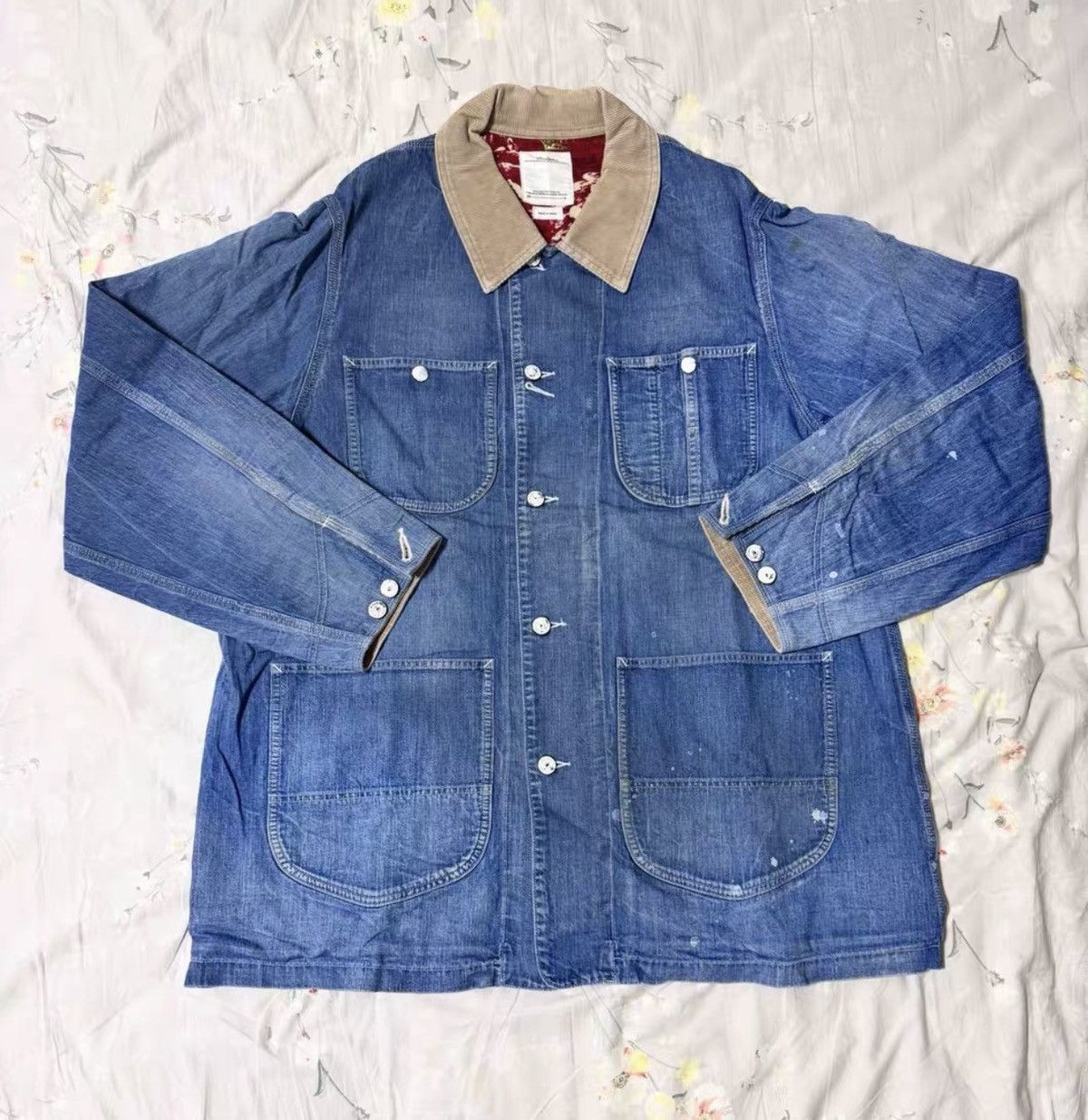 Visvim Visvim Spot Coverall Dry Denim Size US L / EU 52-54 / 3 - 1 Thumbnail