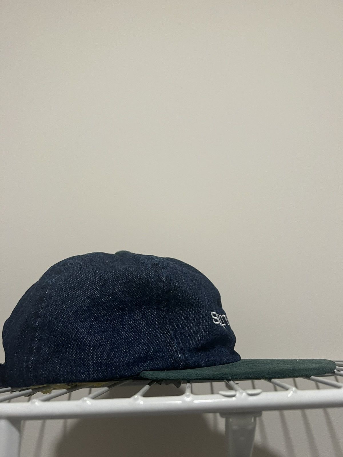Supreme Supreme Denim Suede Compact Logo 6-panel Size ONE SIZE - 4 Thumbnail