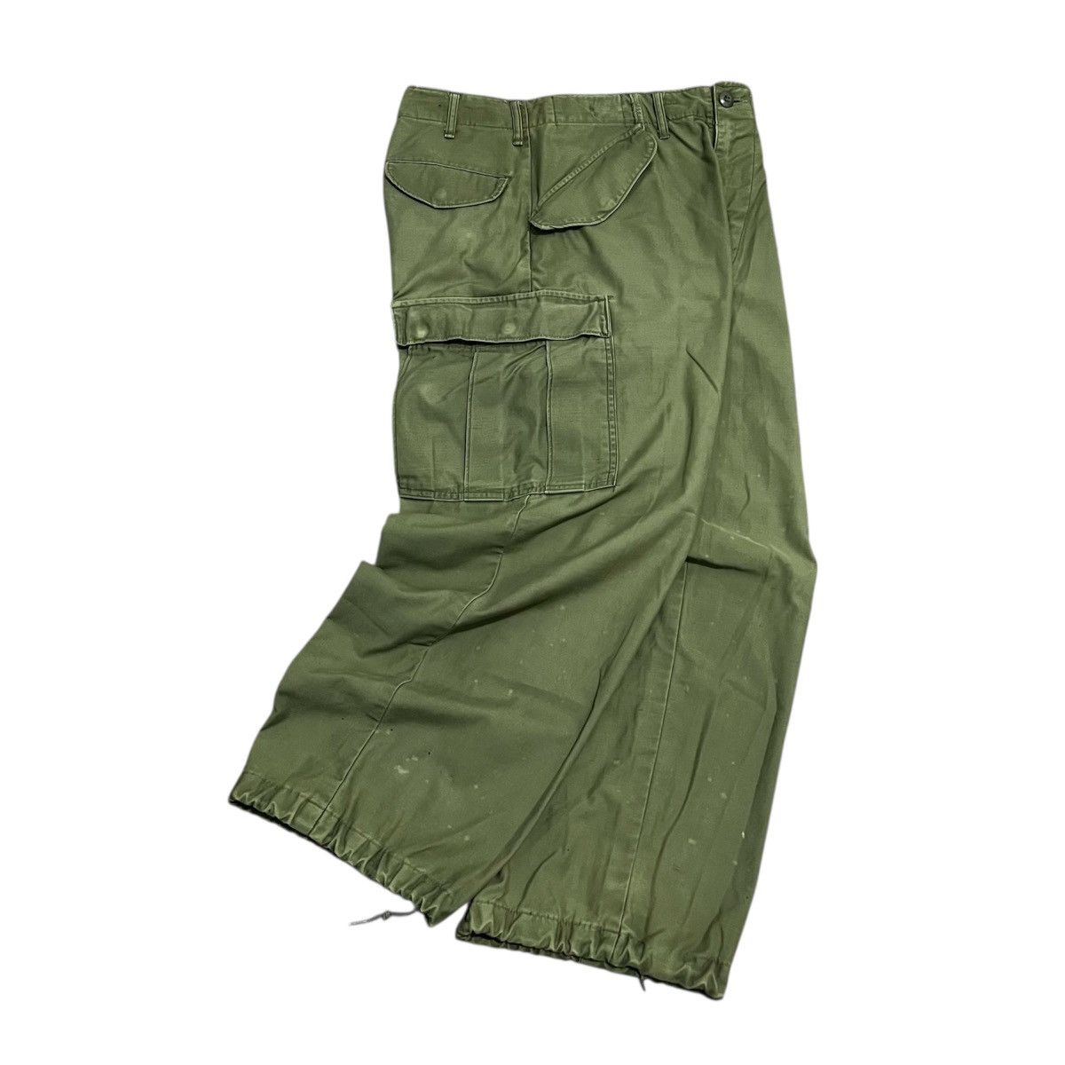 Vintage 70s M65 True Vintage Military War Cargo Pant Amikaji Style Size US 31 - 2 Thumbnail