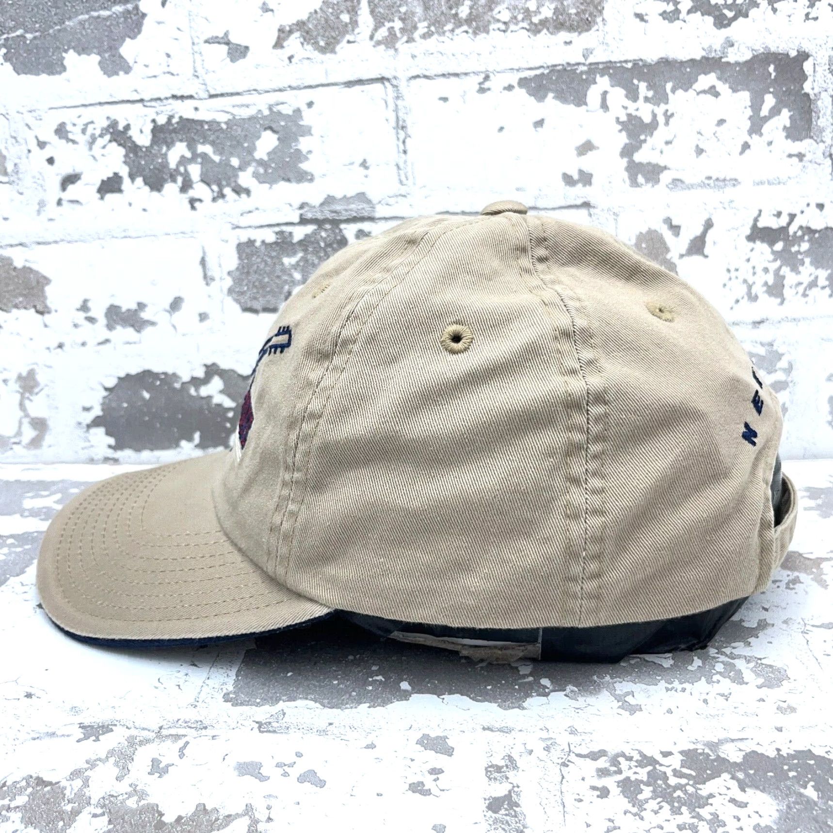 Hard Rock Cafe VINTAGE Hard Rock Cafe Hat Cap Baseball Style Adjustable Cotton Tan Khaki Logo 90s Men Size ONE SIZE - 4 Thumbnail