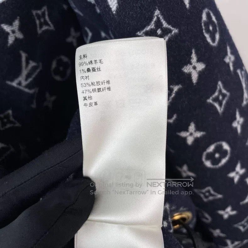 Louis Vuitton Louis Vuitton Dark blue floral print printed thin leather Size XS / US 0-2 / IT 36-38 - 9 Thumbnail