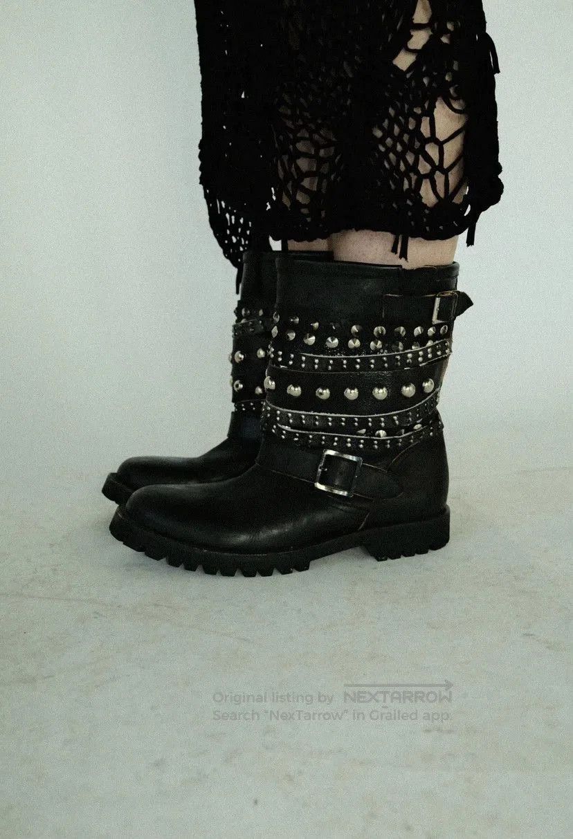 Rei Kawakubo Comme des Garçons Rivet Chunky Boots. Size US 6 / IT 36 - 1 Thumbnail