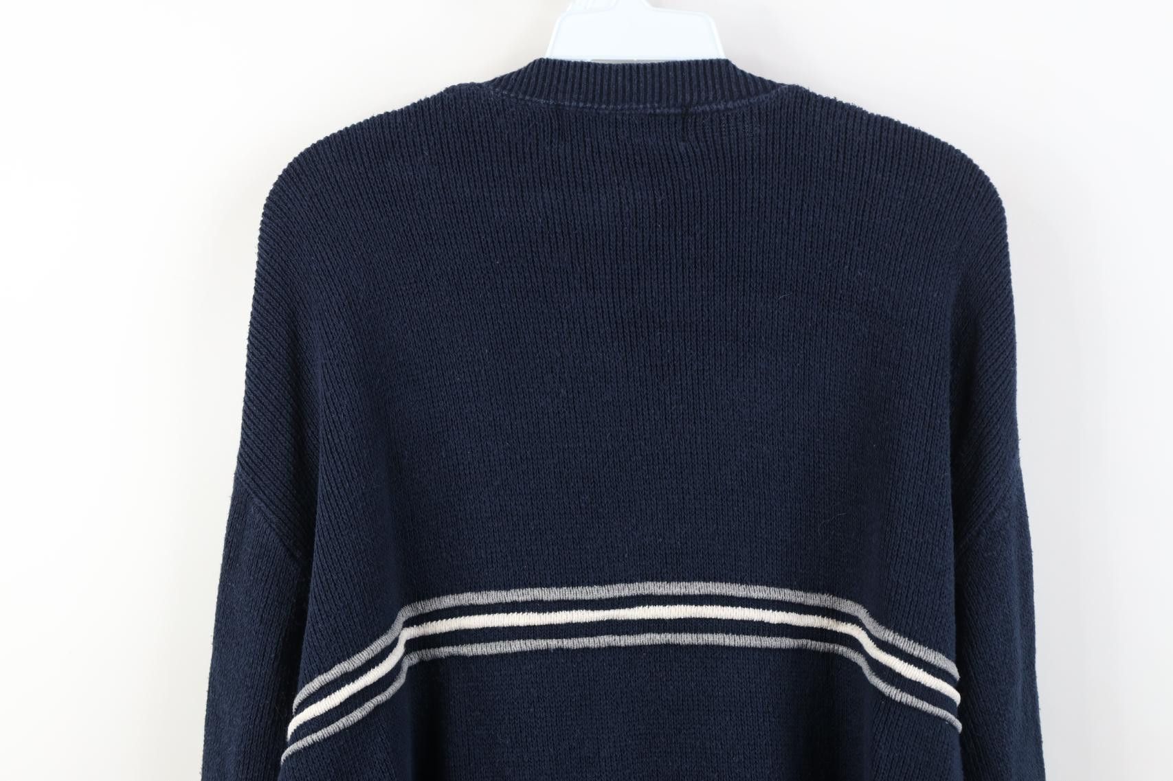 Vintage Vintage 90s Streetwear Ribbed Knit Crewneck Sweater USA Size US M / EU 48-50 / 2 - 11 Thumbnail