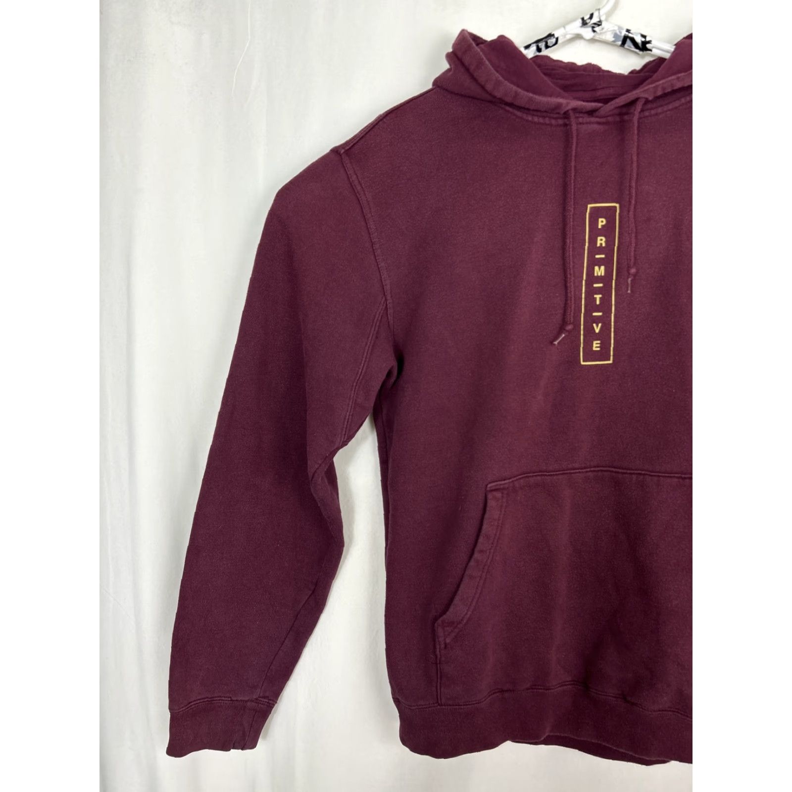 Primitive Primitive Mens Medium Maroon Pullover Hoodie Flower Asian Characters Size US M / EU 48-50 / 2 - 2 Thumbnail