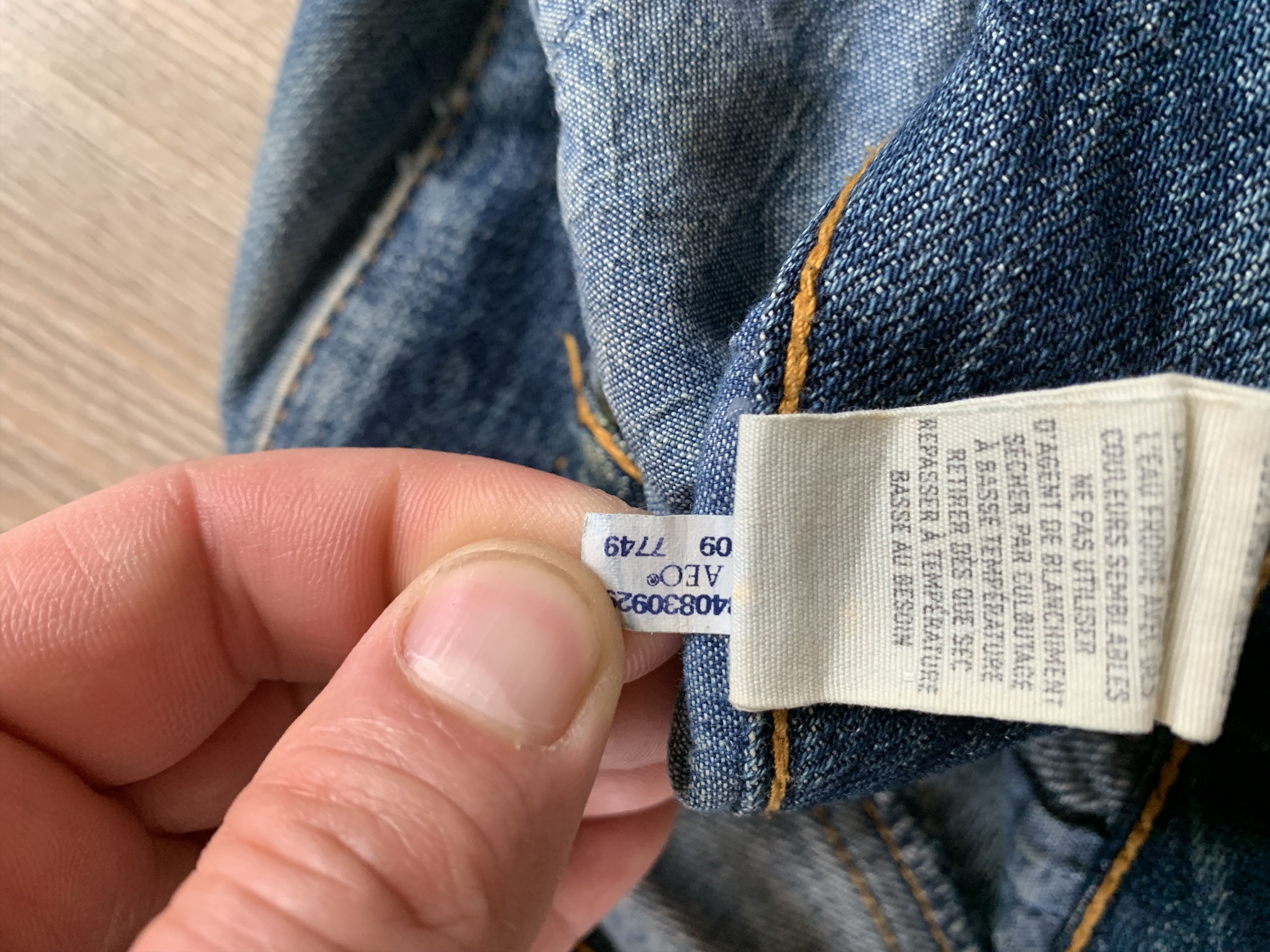 American Eagle Outfitters American Eagle Light Blue Distressed Selvedge Jeans Size US 30 / EU 46 - 14 Thumbnail