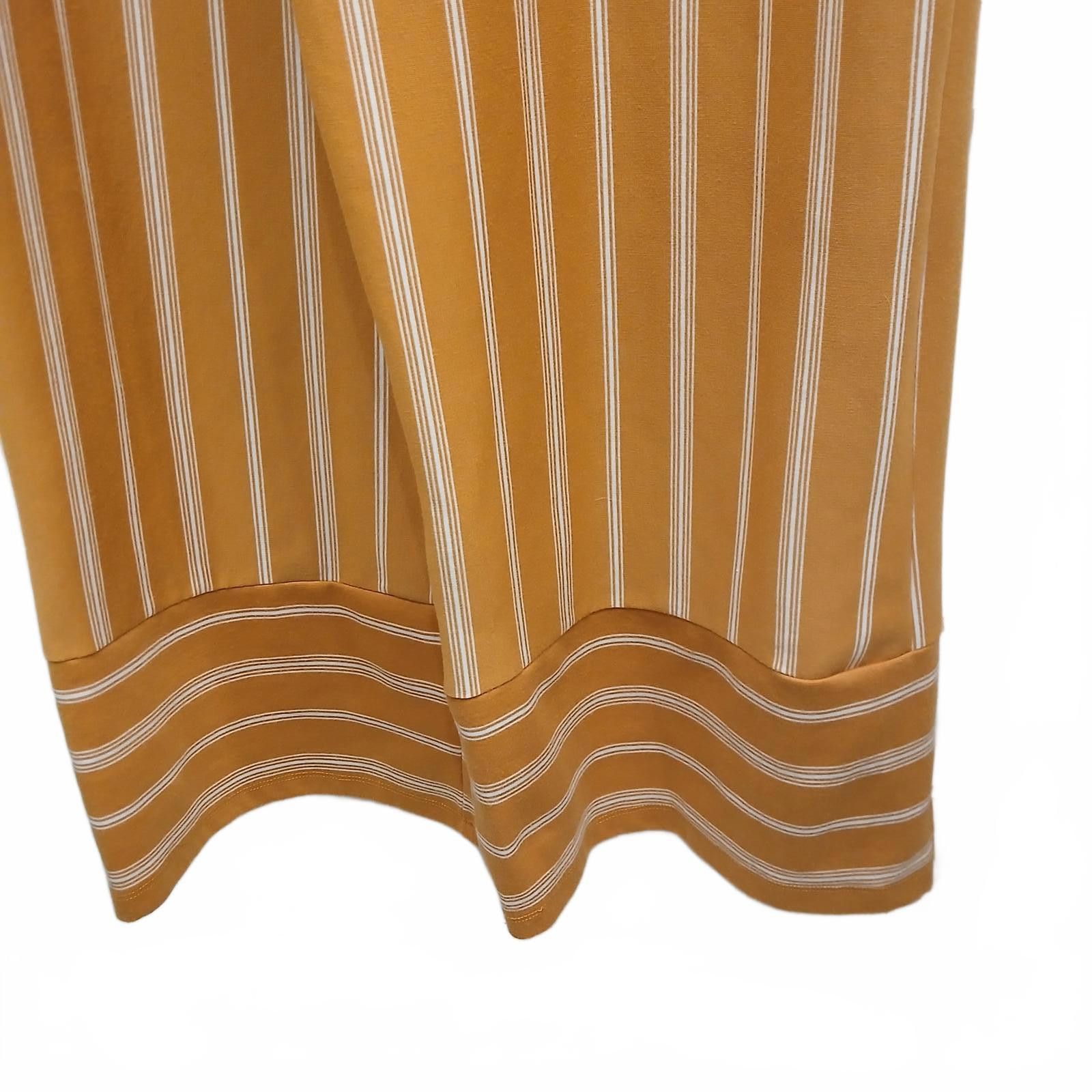 Designer Gold and White Striped Jumpsuit Xhilaration Medium Size ONE SIZE - 5 Thumbnail