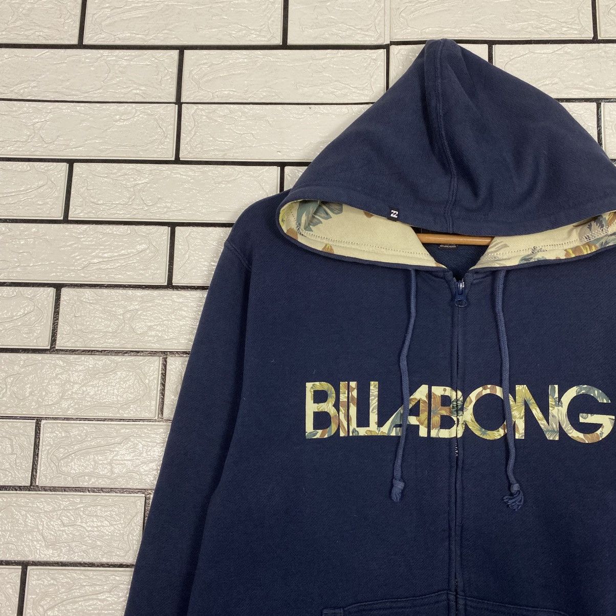 Japanese Brand 📌Vintage Zipper Hoodie Billabong Big Logo Size US M / EU 48-50 / 2 - 8 Thumbnail