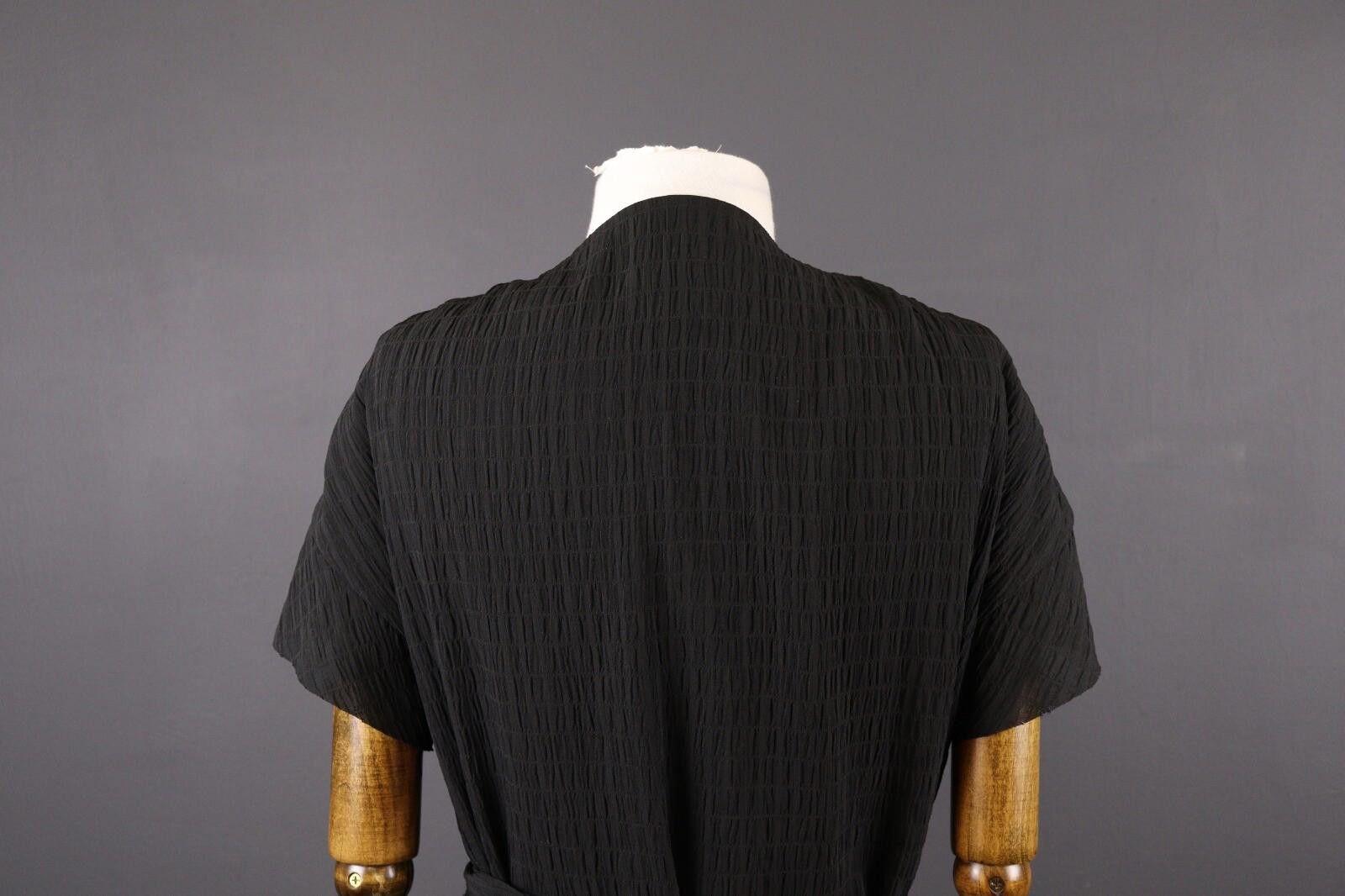 The Unbranded Brand AllSaints Black Short Sleeve Ruffle Dress Size UK 12 / US 8 Size XL / US 12-14 / IT 48-50 - 7 Thumbnail