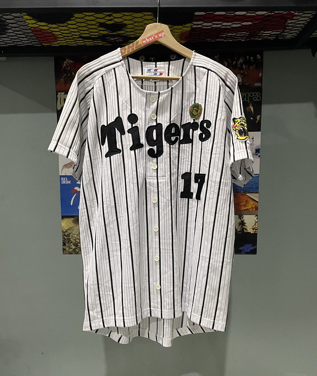 Japanese Brand × Vintage Vintage 75 Anniversary Hanshin Tiger Baseball Tee Size US L / EU 52-54 / 3 - 1 Thumbnail