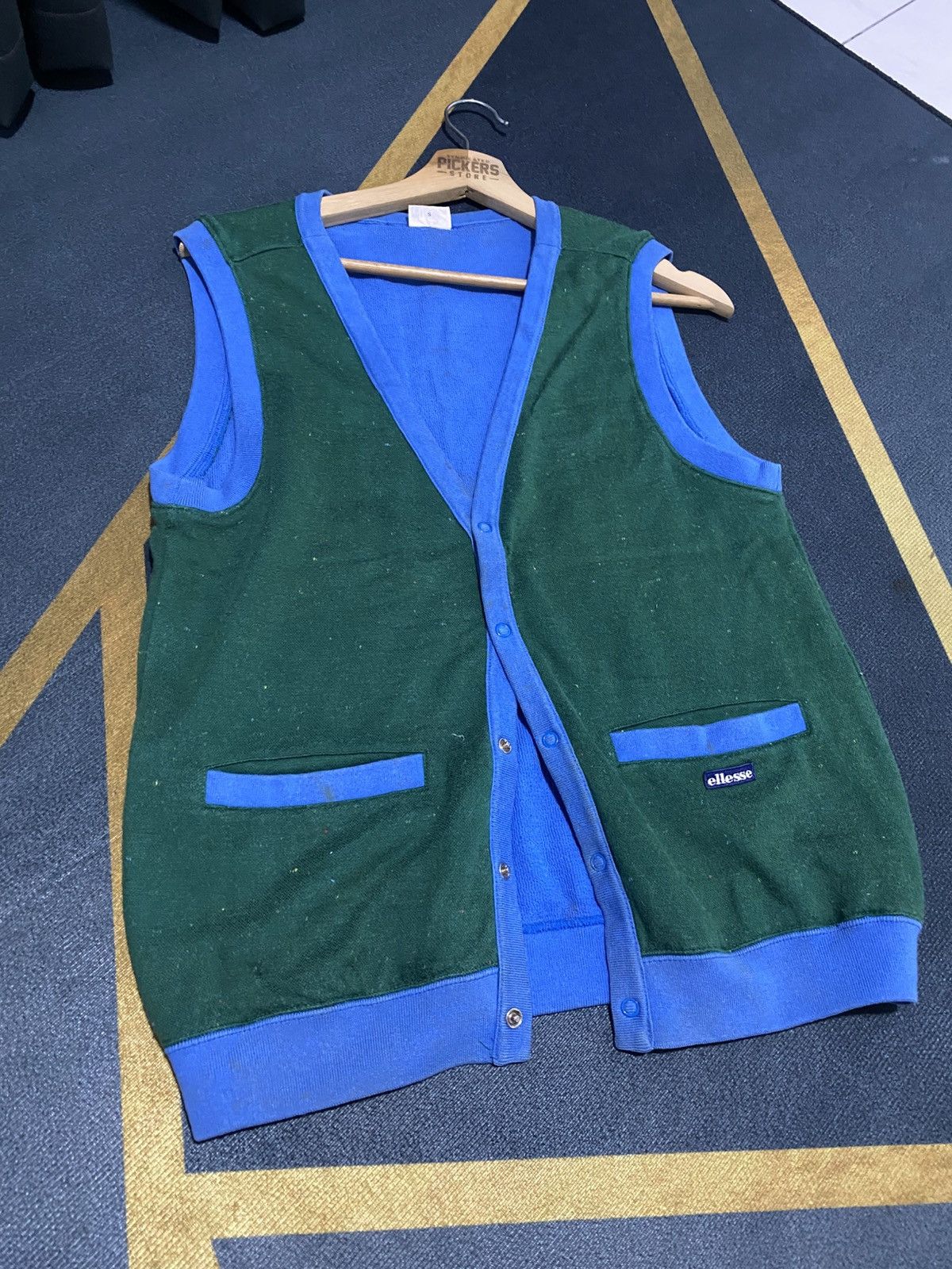 Ellesse Ellese Vest No sleeves Cardigan SnapButton Small Green Size US S / EU 44-46 / 1 - 3 Thumbnail
