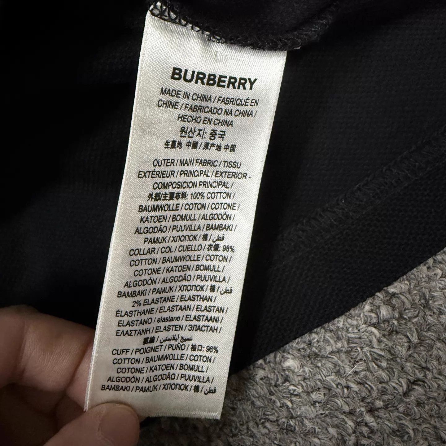 Burberry Burberry Black Collar Logo Short Polo L 99 New Size US L / EU 52-54 / 3 - 4 Thumbnail