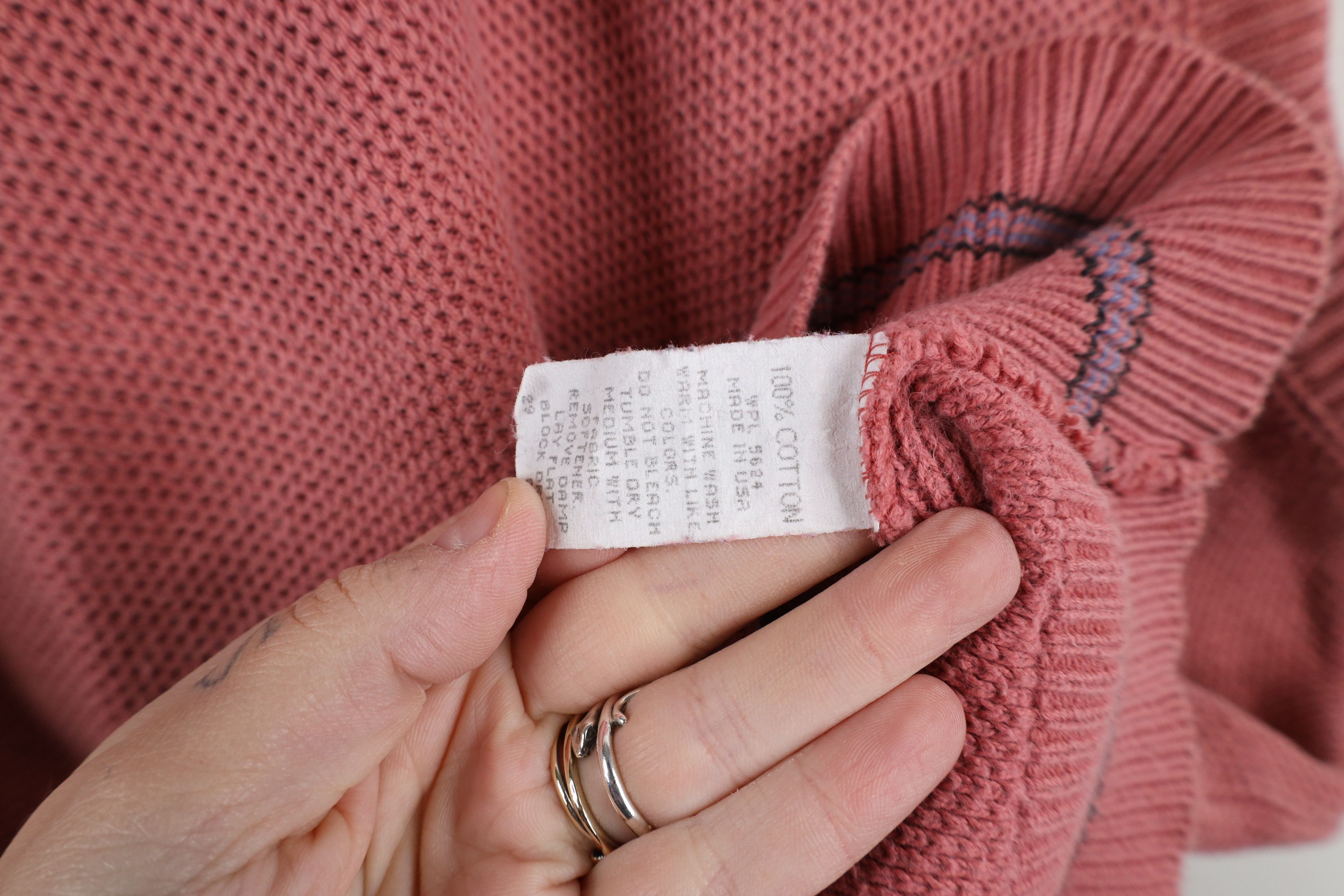 Vintage Vintage 90s Streetwear Knit Golf Sweater Vest Pink USA Size US XL / EU 56 / 4 - 6 Thumbnail