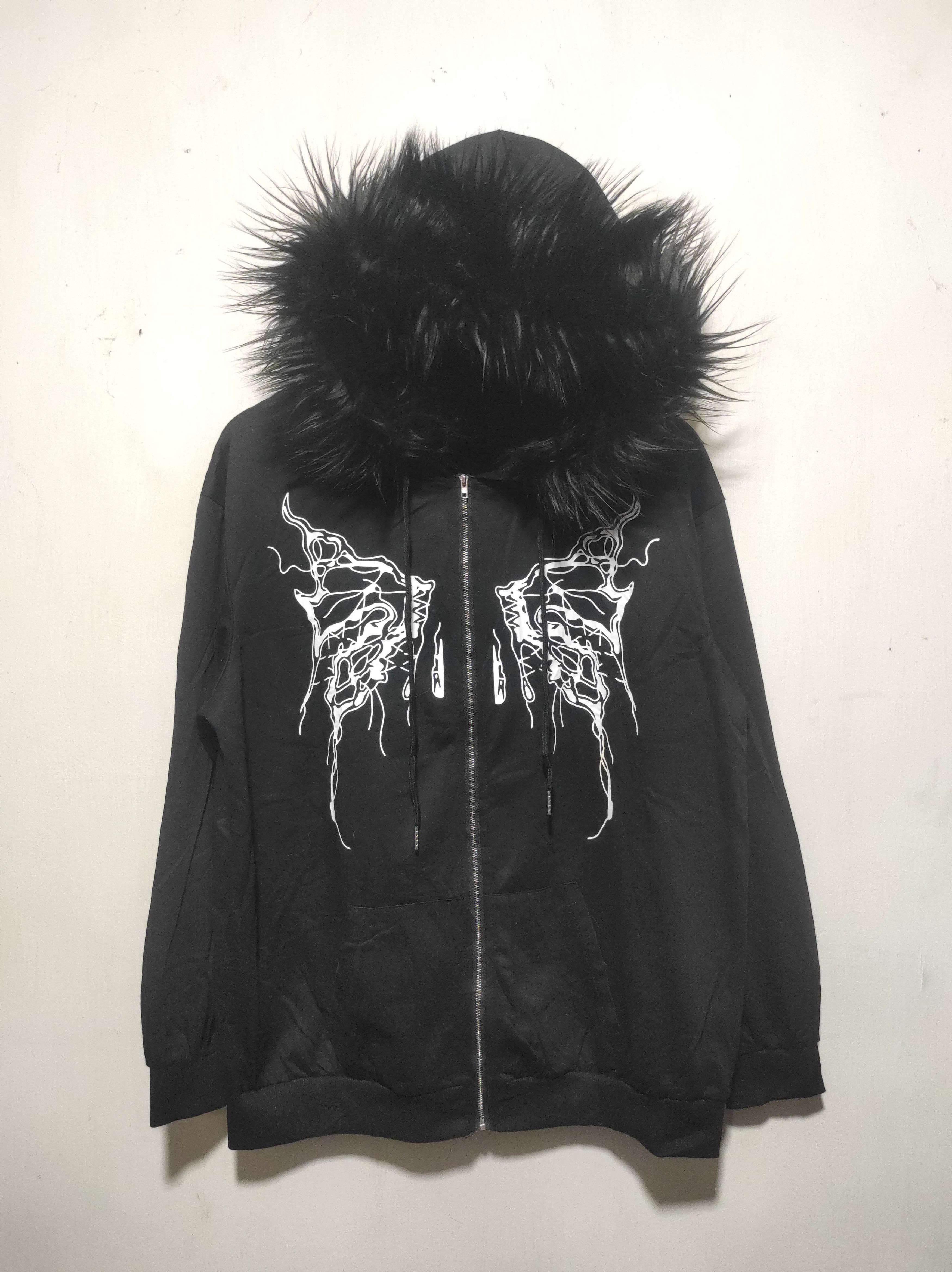 Hysteric Glamour Romwe Zipper Fur Hoodie i6w9 LGB style Size US M / EU 48-50 / 2 - 2 Thumbnail