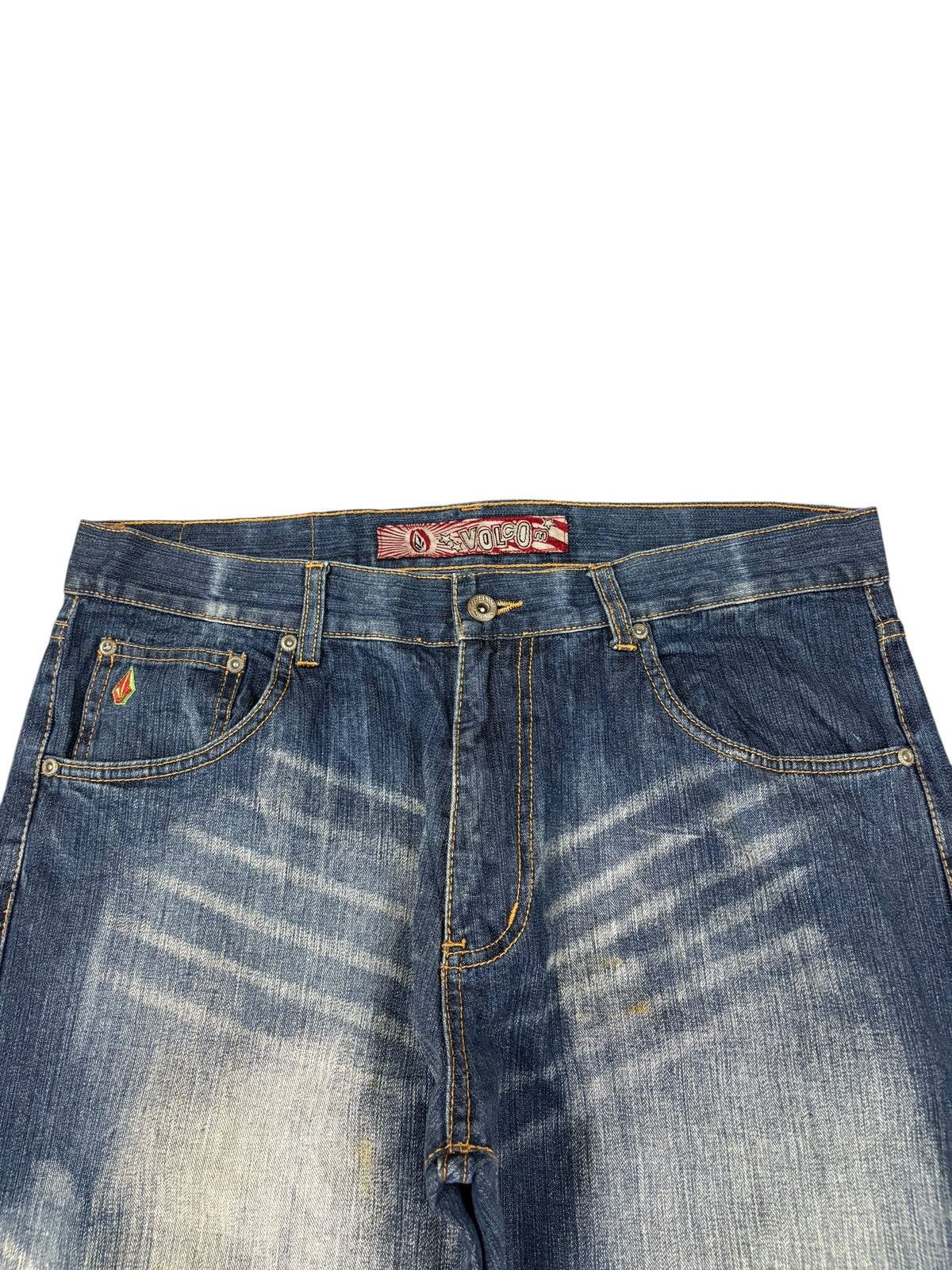 Volcom Vintage Volcom Faded Wash Baggy Skate Jeans Size US 35 - 4 Thumbnail