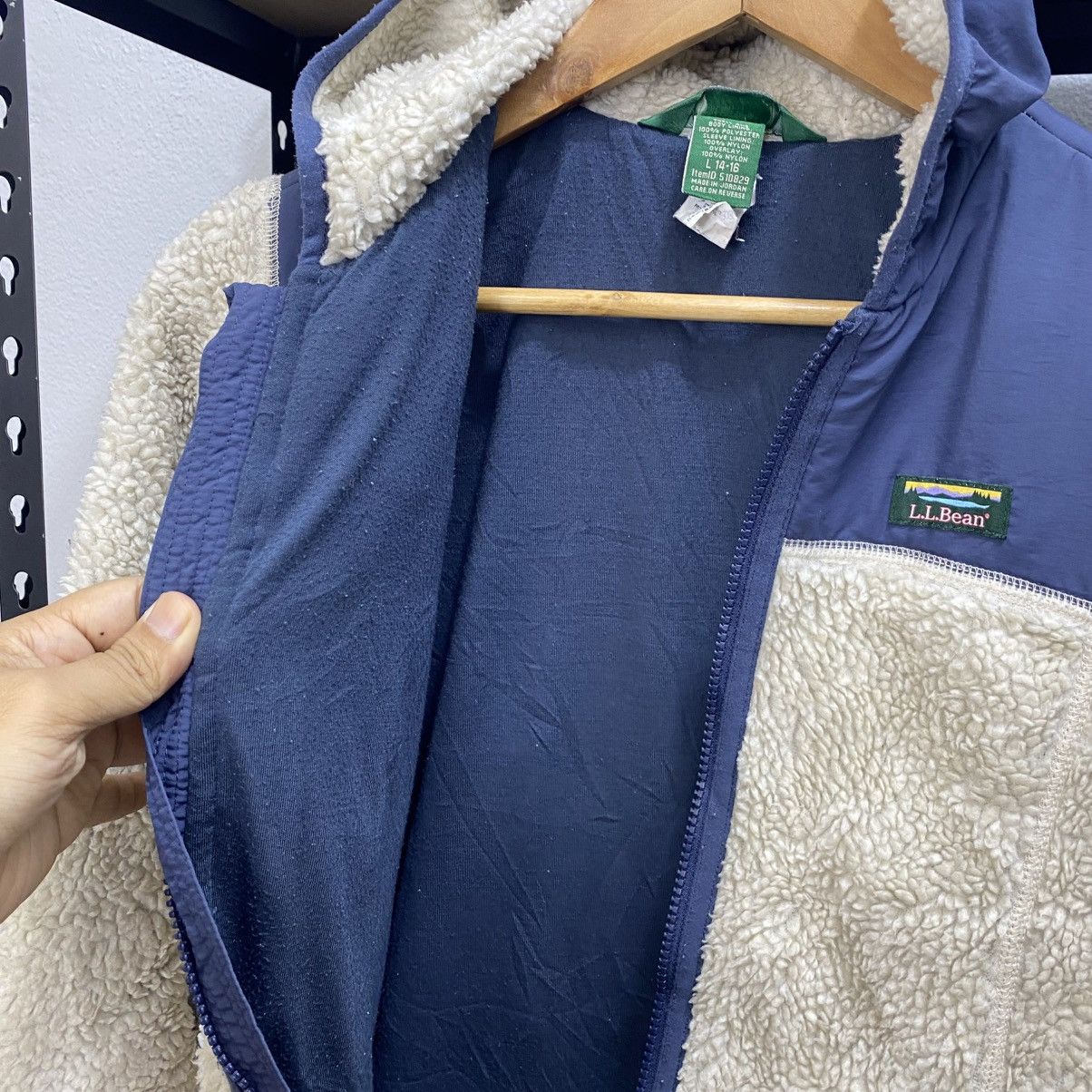 L.L. Bean × Vintage Vintage LL Bean Hoodie Fleece Kids Size Size US S / EU 44-46 / 1 - 7 Thumbnail