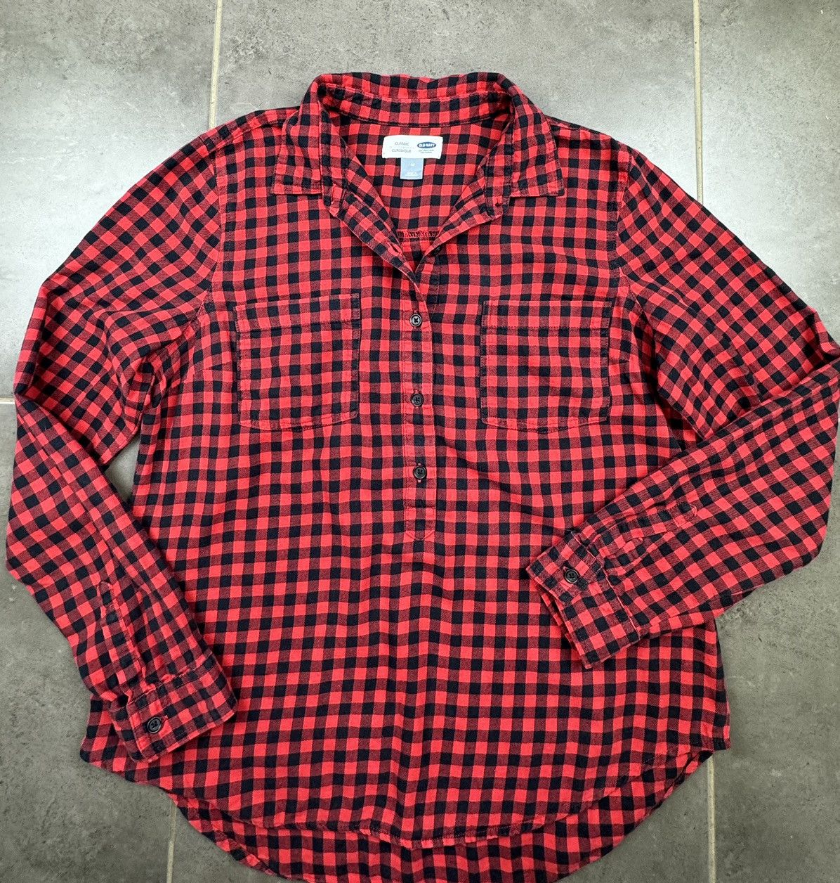 Old Navy Womens OLD NAVY long Sleeve. Button up T shirt Size M / US 6-8 / IT 42-44 - 4 Thumbnail