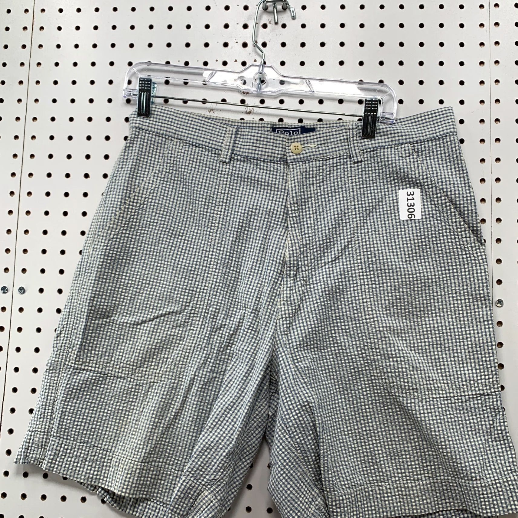 Polo Ralph Lauren VINTAGE Polo Ralph Lauren Chino Short Mens 33x8 White Blue Check Casual Shirt Mens Vintage Polo Ralph Lauren Chino Short 33x8 White/Blue Check Casual Size US XS / EU 42 / 0 - 5 Thumbnail