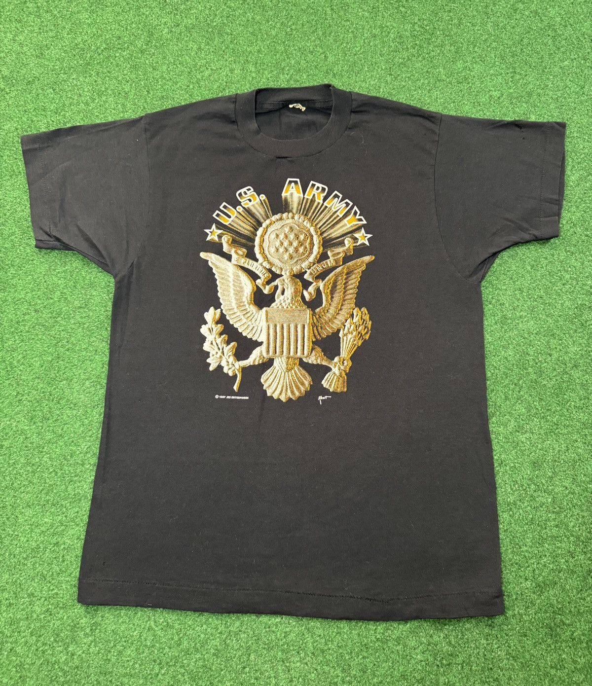 Vintage Vtg 80s US Army Retro Military Screen Stars Graphic T Shirt Size US M / EU 48-50 / 2 - 1 Thumbnail