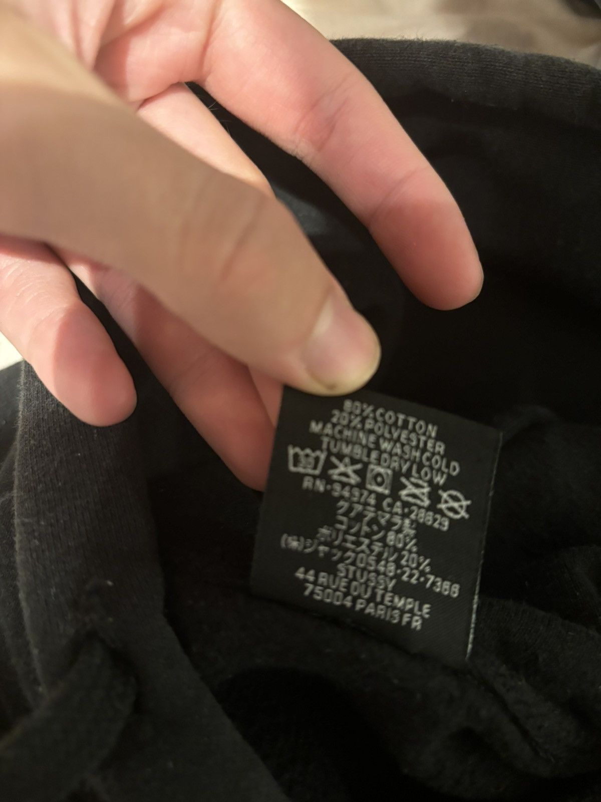 Stussy Stussy world tour black hoodie Size US L / EU 52-54 / 3 - 6 Thumbnail