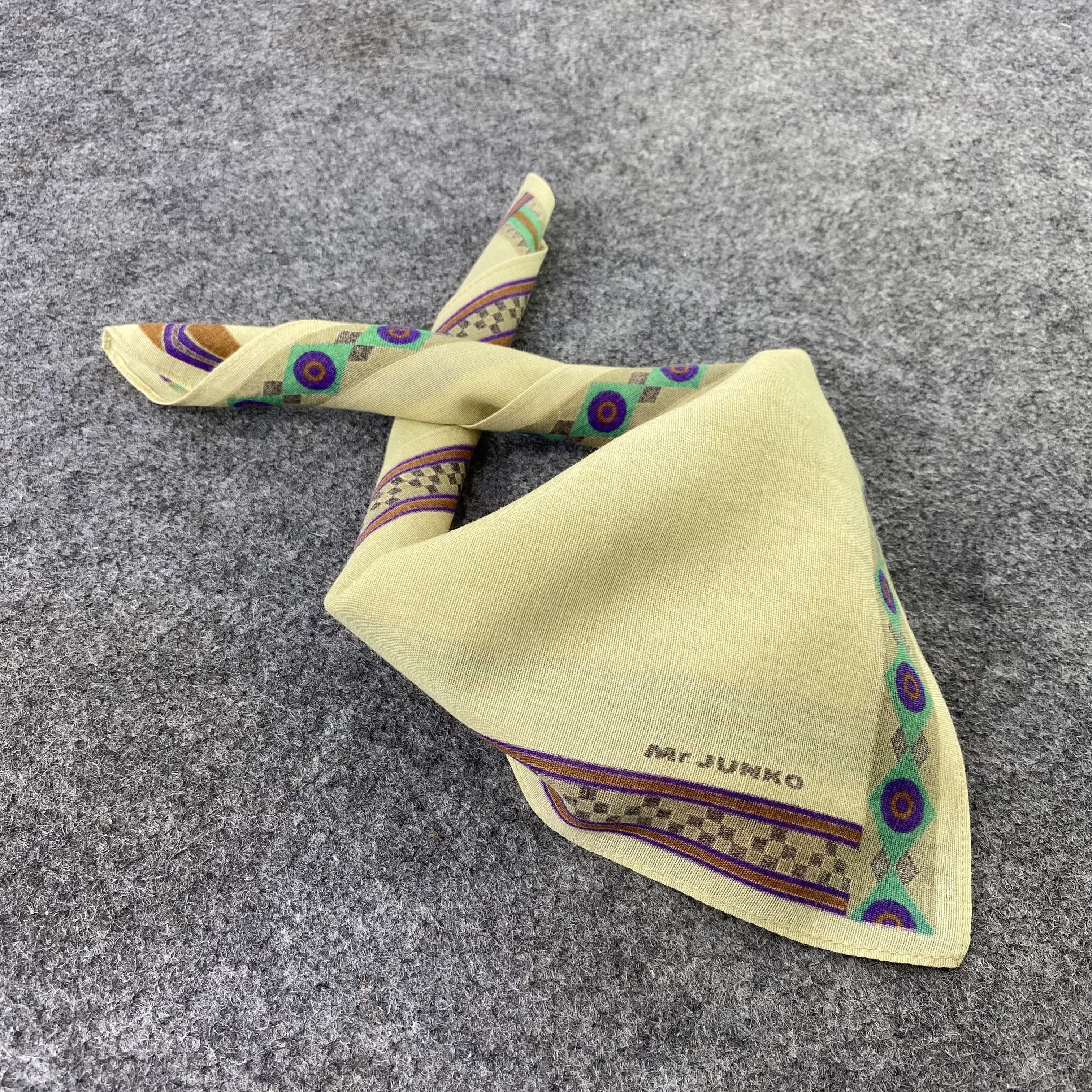 Japanese Brand Mr. Junko Handkerchief / Bandana / Neckerchief -B760 Size ONE SIZE - 1 Thumbnail