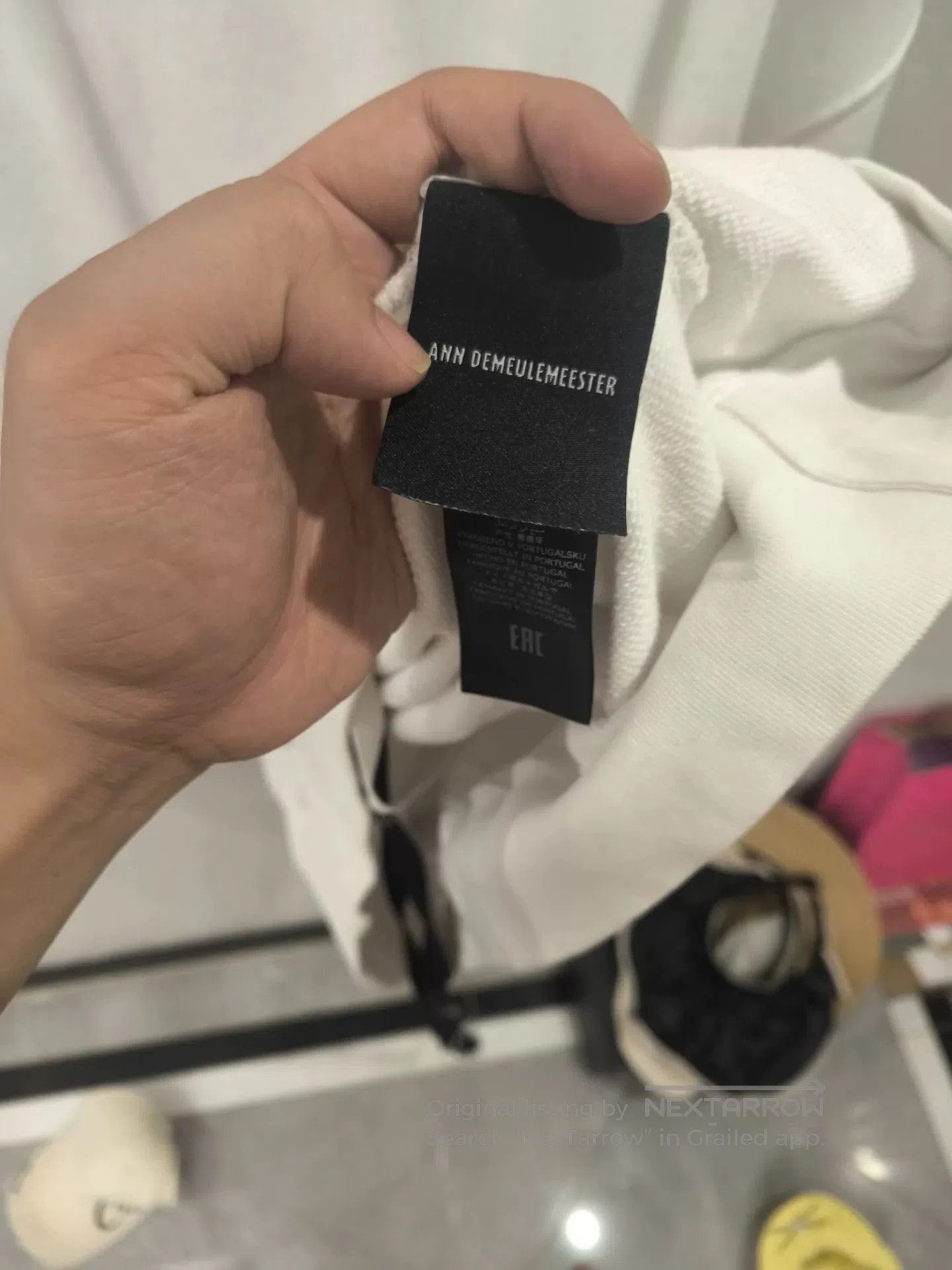 Ann Demeulemeester Ann Demeulemeester White Embroidered Sash Hoodie. Size S / US 4 / IT 40 - 4 Thumbnail