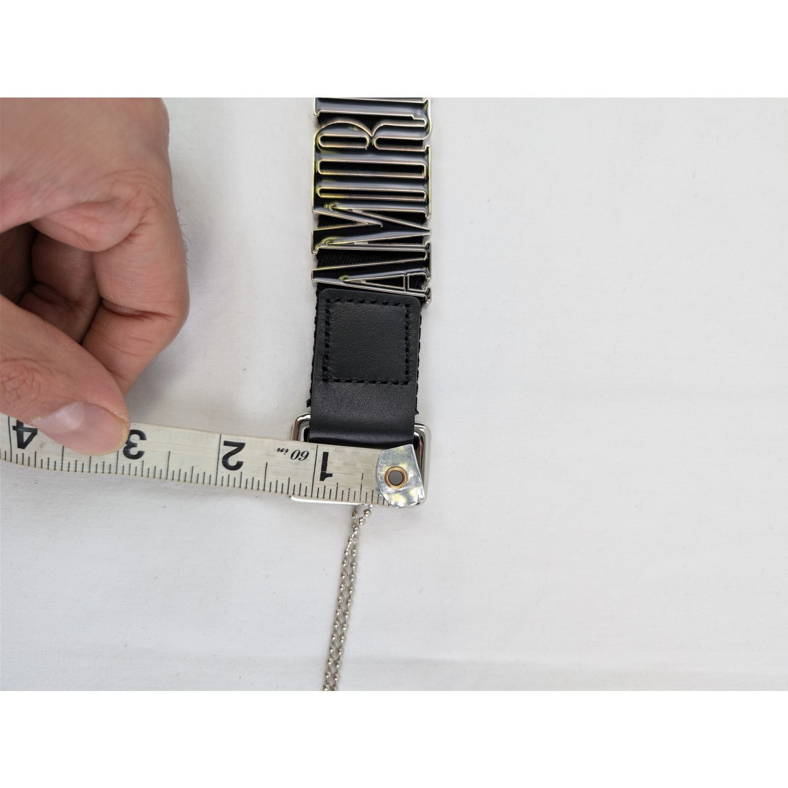 Amiri o1rshd1 Q:4 / Size: OS / 3cm Enamel Skater Belt in Black Size ONE SIZE - 13 Thumbnail