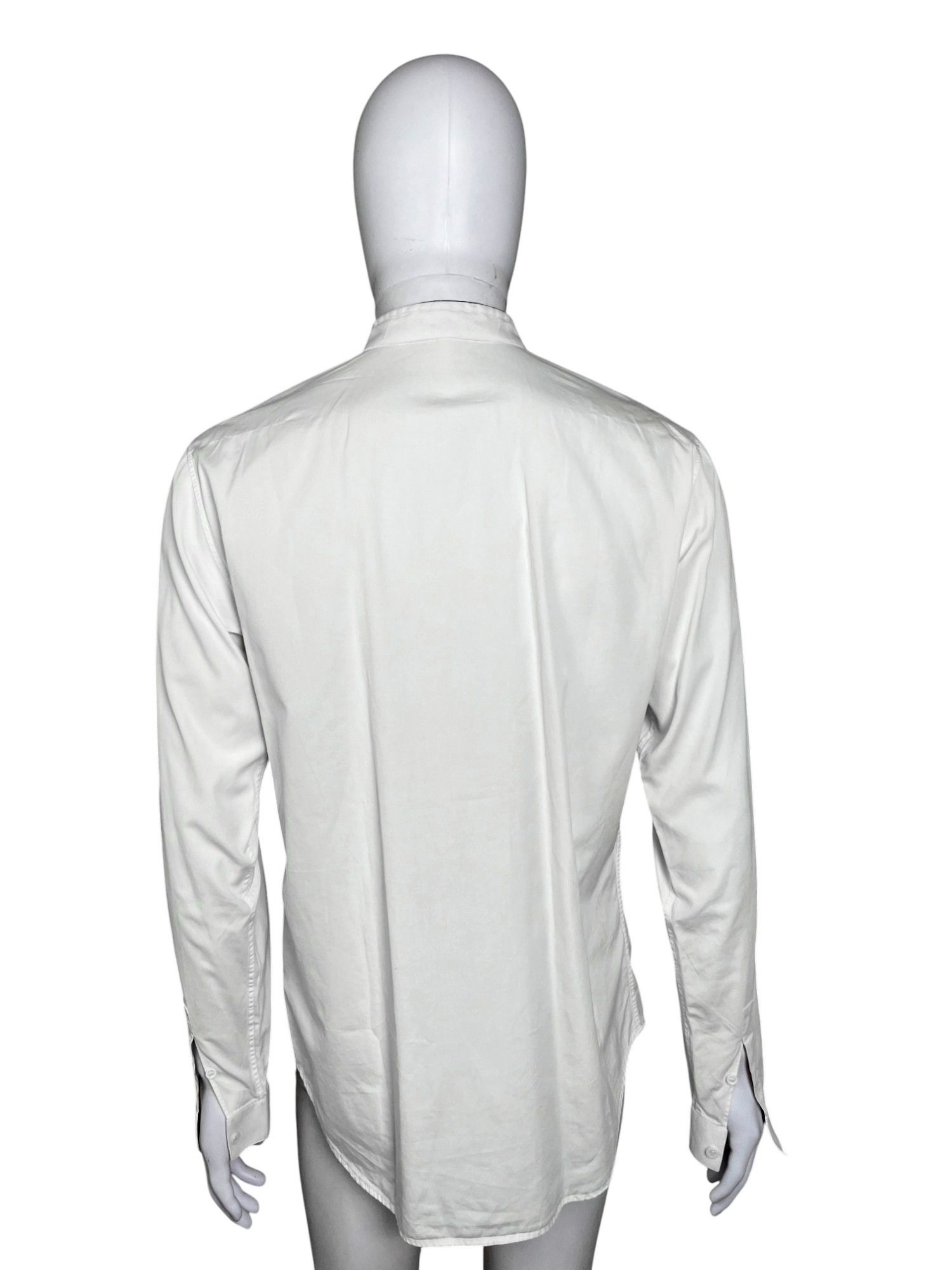 Dior by Kris Van Assche F/W2010 White Cotton Korean Shirt Size US L / EU 52-54 / 3 - 4 Thumbnail