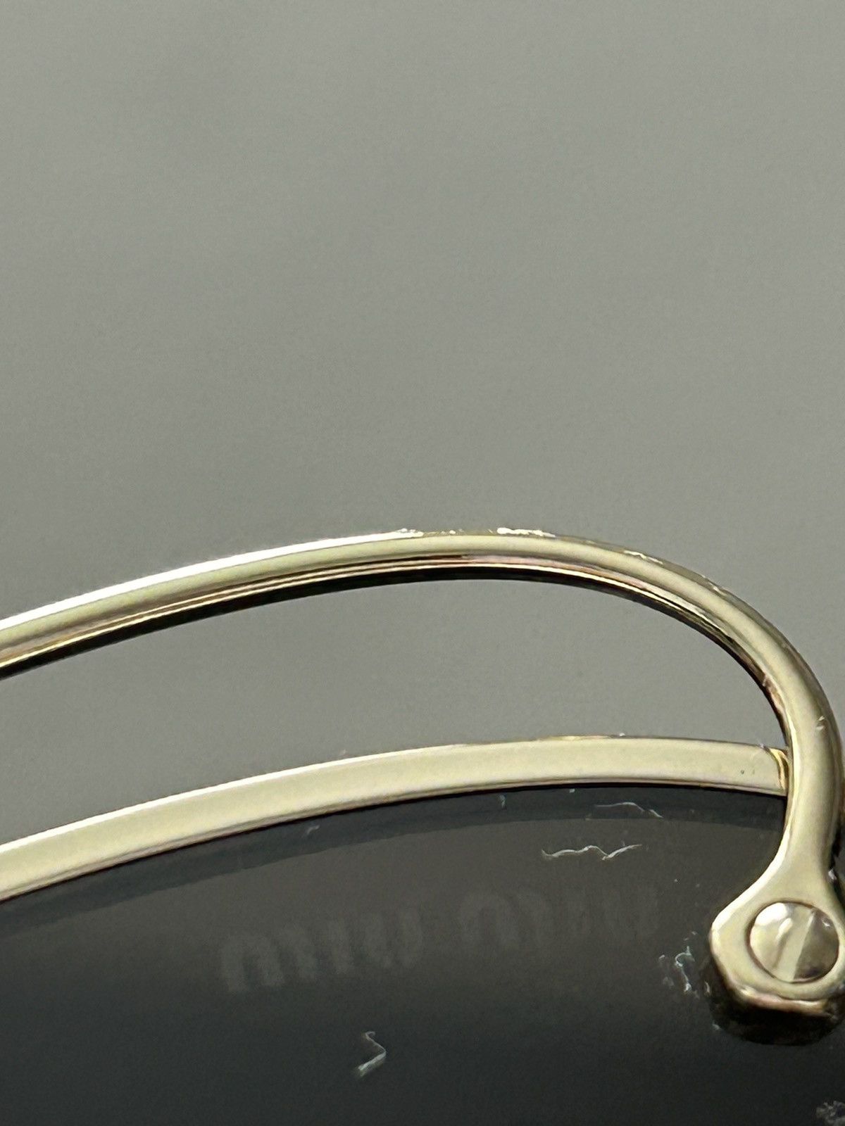 Miu Miu MIU MIU Grey Gradient Metal Butterfly Sunglasses Size ONE SIZE - 8 Thumbnail