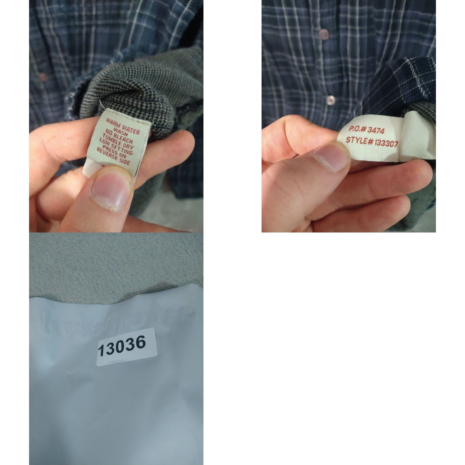 Carbon2Cobalt Carbon 2 Cobalt Shirt Mens Medium Blue Plaid Mondo Flannel Long Sleeve Button Up Size US M / EU 48-50 / 2 - 8 Thumbnail