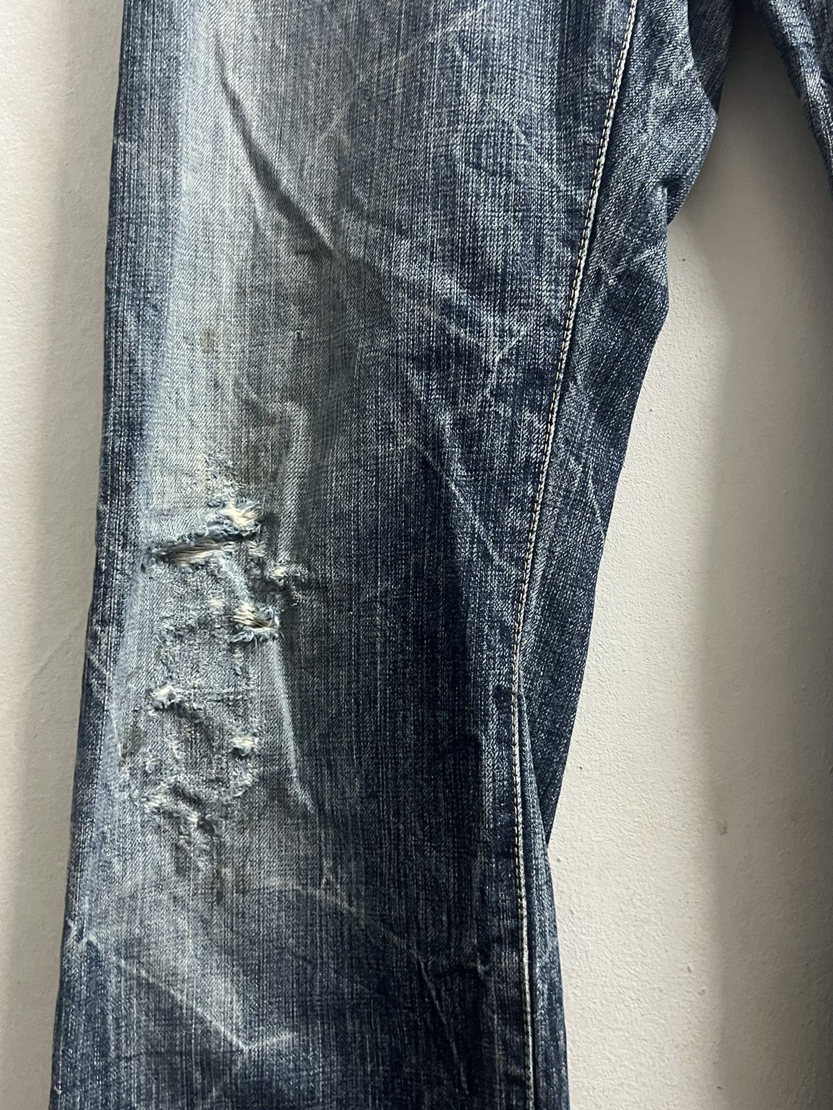 Eternal × Vintage ETERNAL JAPAN DENIM BUTTON FLY JEANS DISTRESSED Size US 32 / EU 48 - 5 Thumbnail