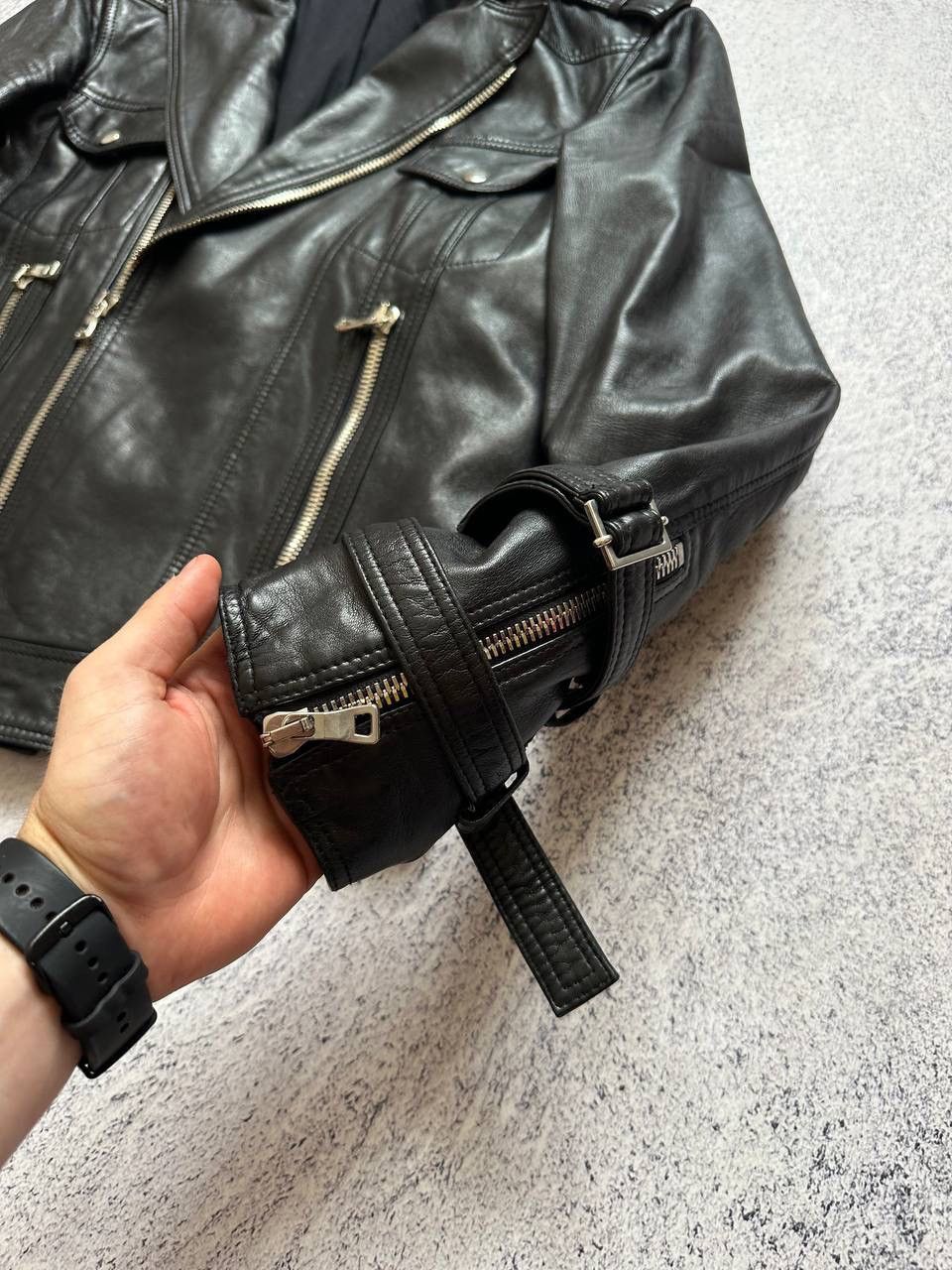 Balmain Balmain Men’s Leather Jacket With Straps Size 48 Size US M / EU 48-50 / 2 - 5 Thumbnail