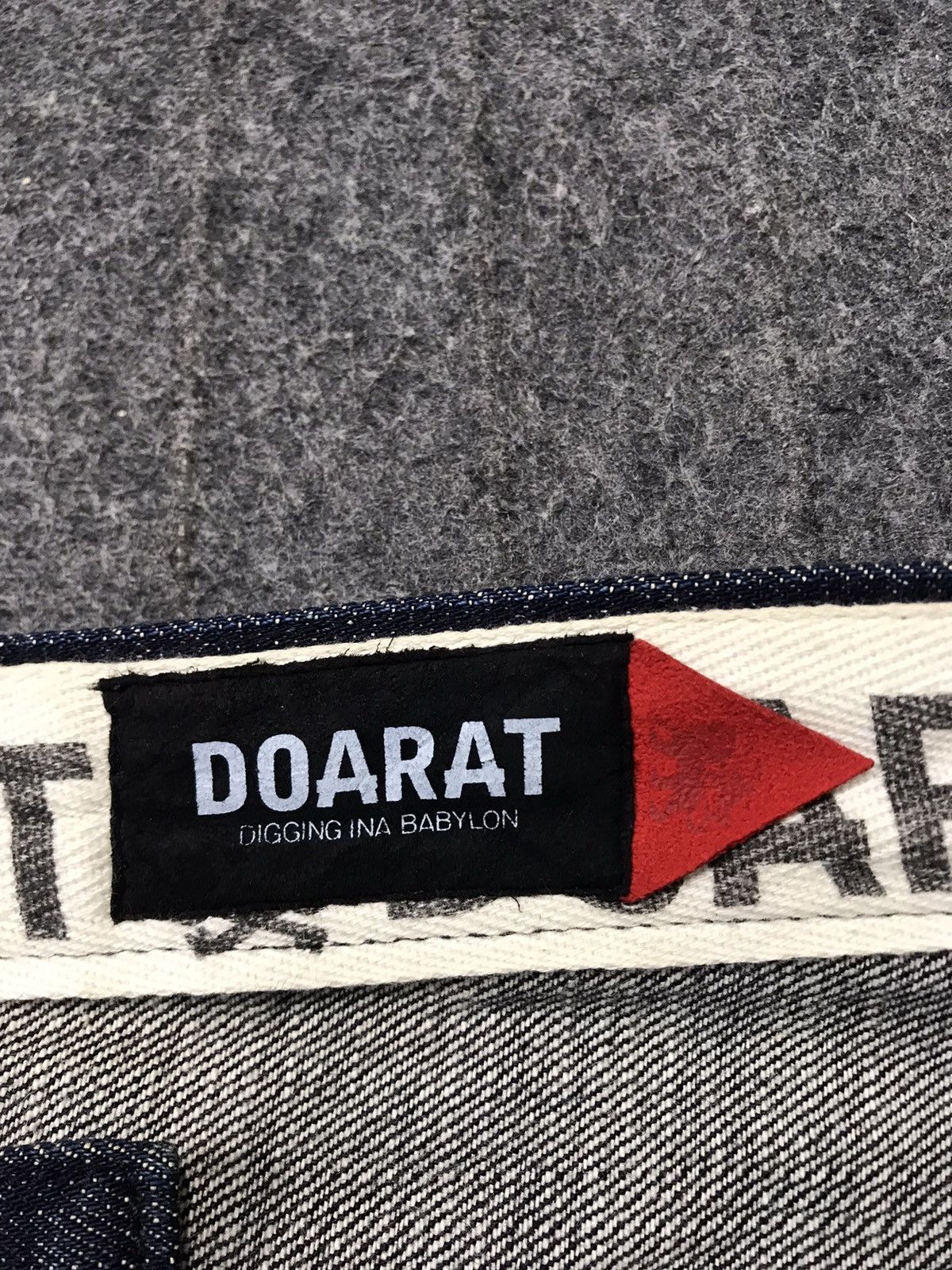 Japanese Brand Hype Doarat Babylon Dark Indigo Denim Jean Pants Printed Size US 32 / EU 48 - 7 Thumbnail