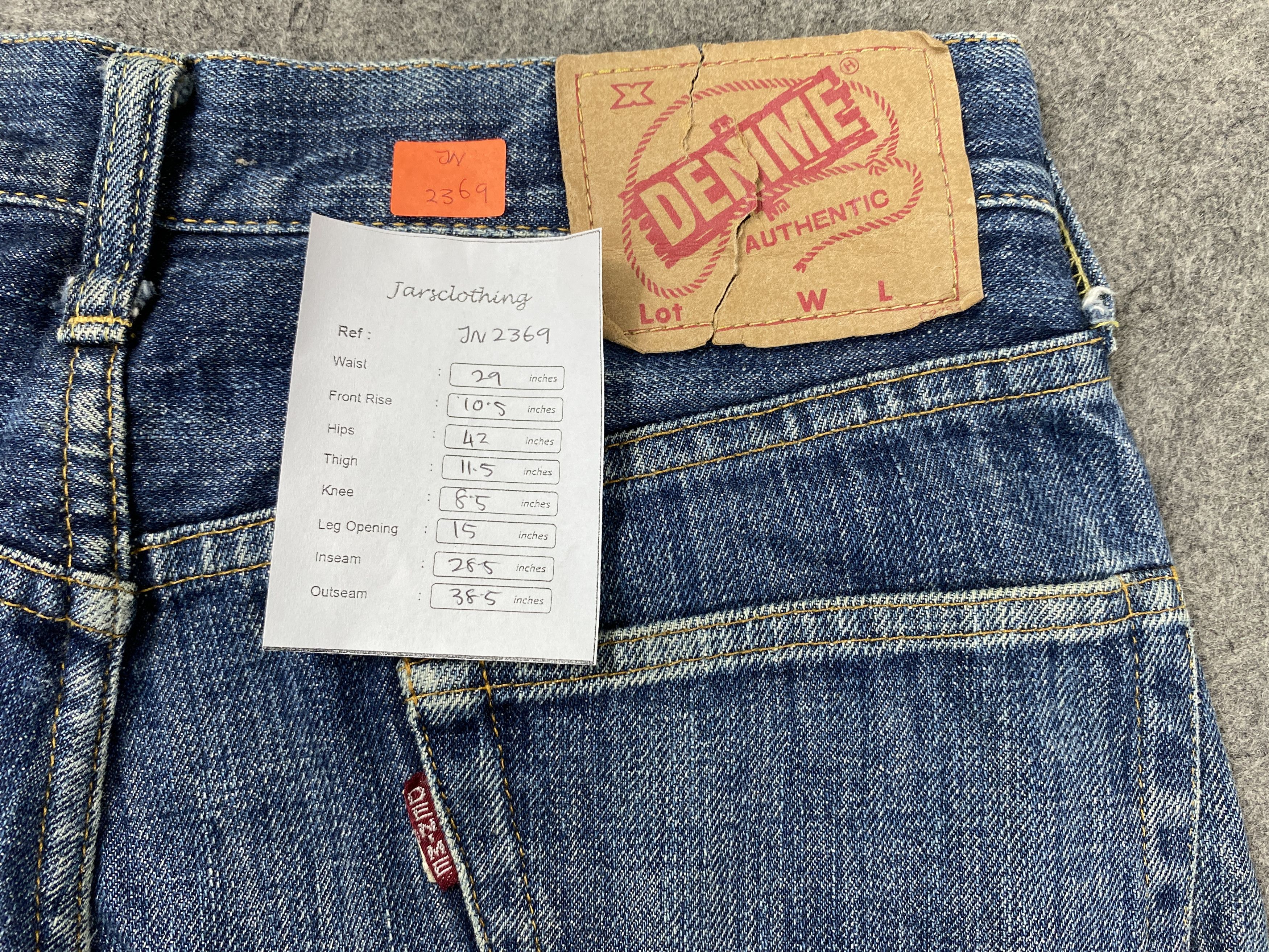 Japanese Brand Blue Vintage Denime Jeans 29x28.5 Denim JN2369 Size US 29 - 7 Thumbnail