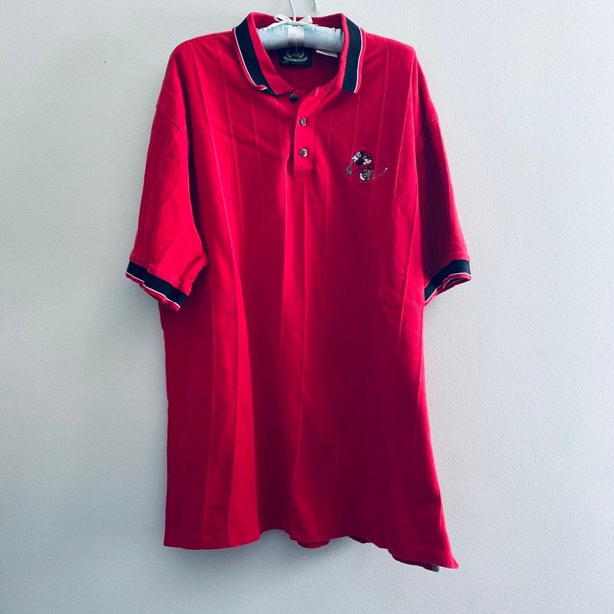 Disney Disney Mickey Mouse red golf polo Size US XL / EU 56 / 4 - 2 Thumbnail