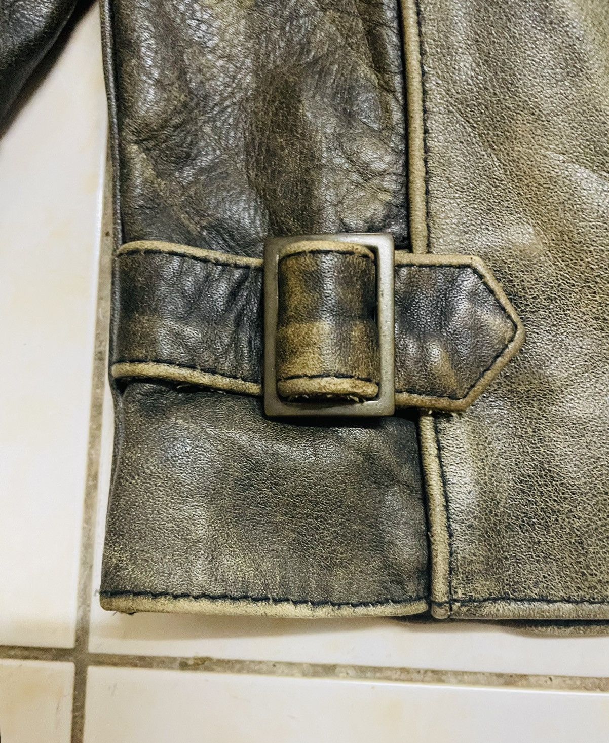 Leather VINTAGE HN.PILOT LEATHER RIDER JACKET JAPAN Size US S / EU 44-46 / 1 - 14 Thumbnail