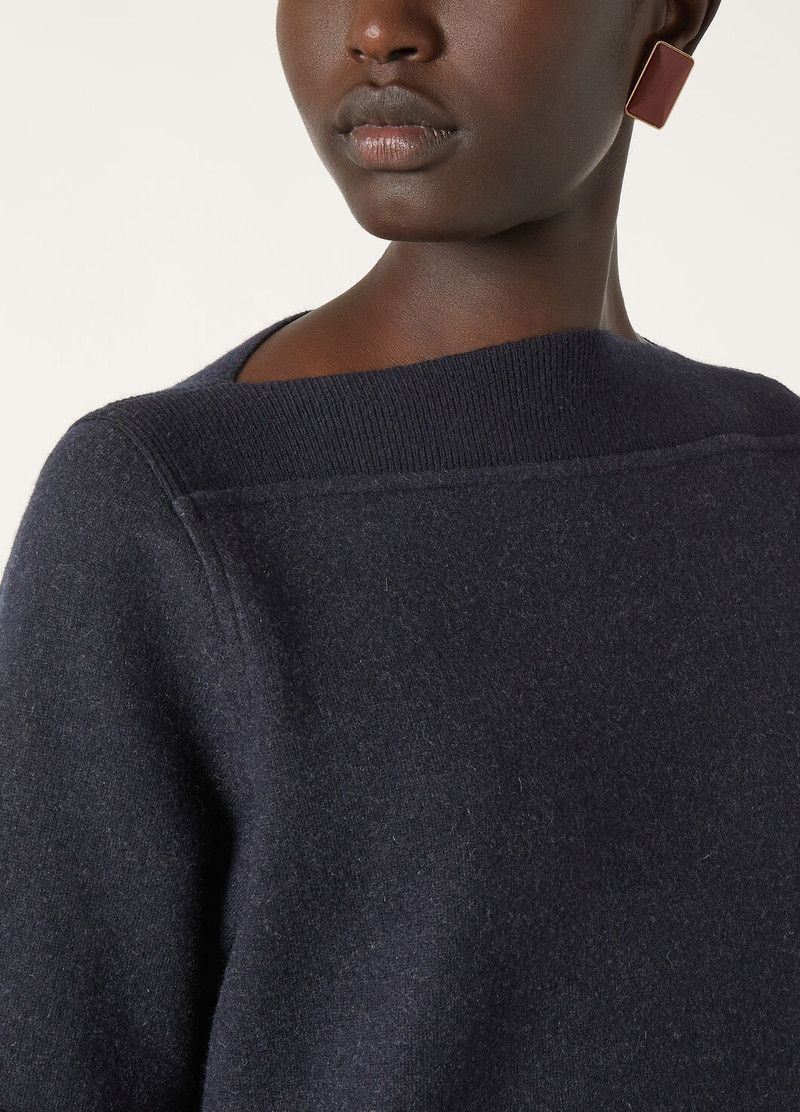 Loro Piana o1srvl11e0526 FAO9108 Rio Bodro Sweater in Navy Blue Size M / US 6-8 / IT 42-44 - 3 Thumbnail