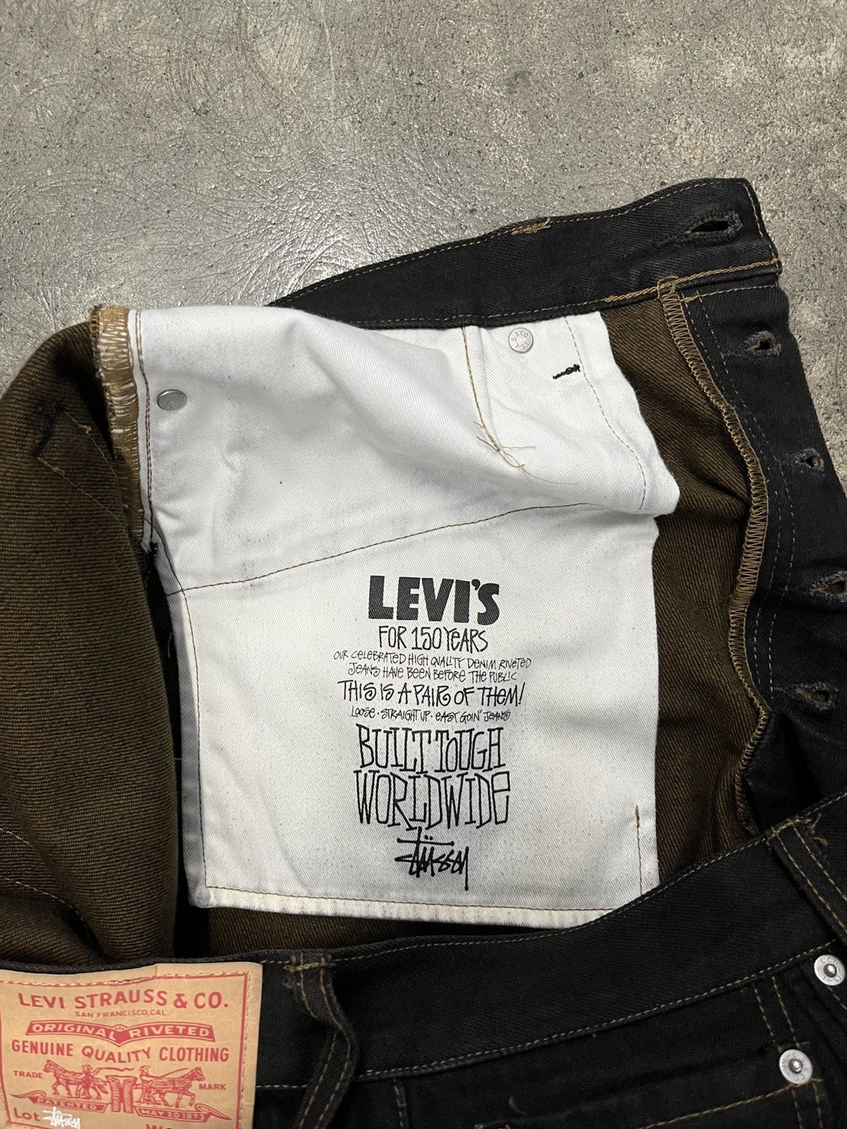 Levi's × Stussy Stussy x Levi's Crispy Rinse 568 Jean | Grailed