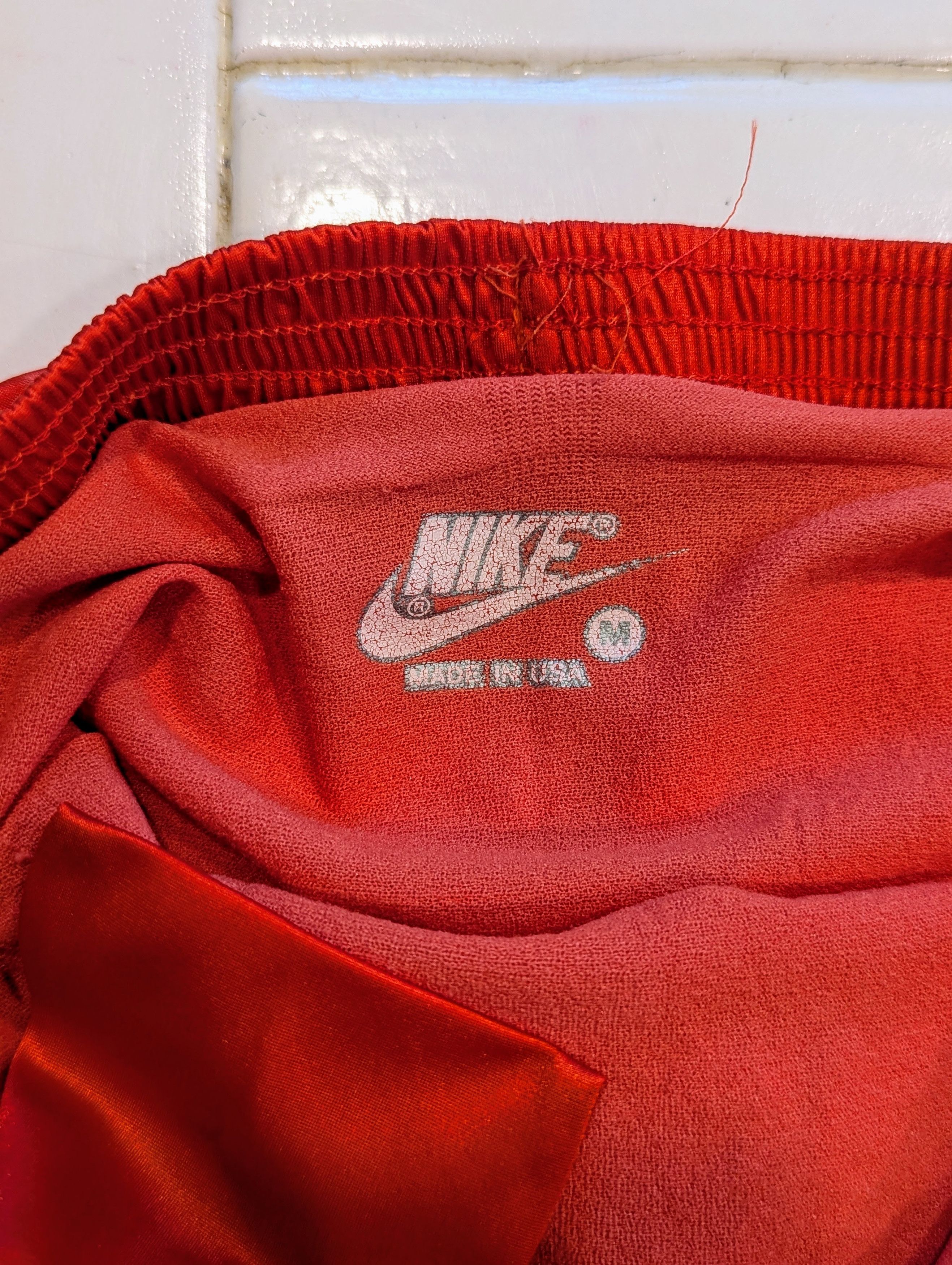 Nike Vintage 80s Nike Orange Sprinter Shorts Made in USA Size M Size 27" / US 4 / IT 40 - 5 Thumbnail