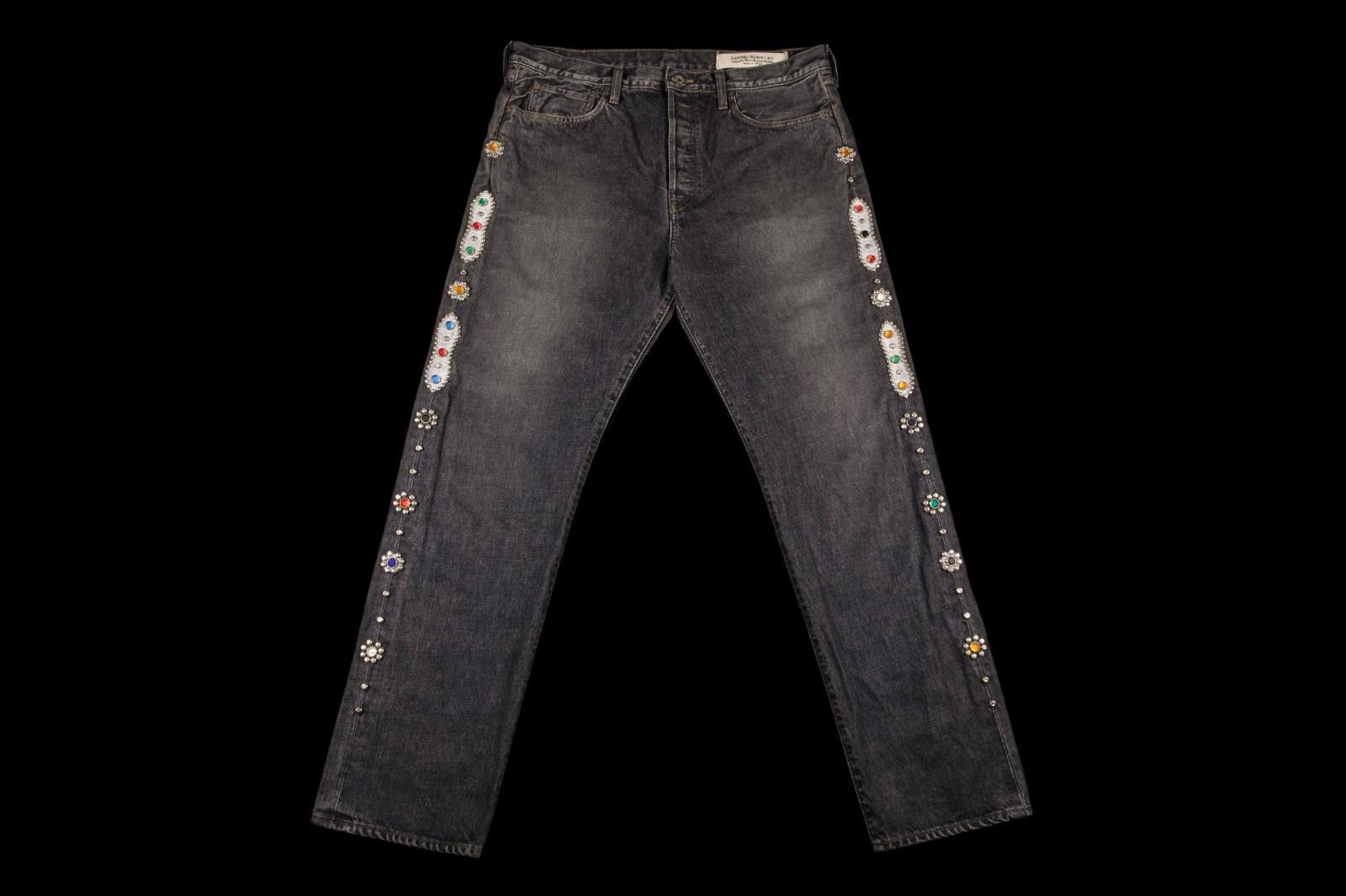 Kapital Kapital 14oz Black Denim 5p Monkey Cisco Studded Remake 36 Size US 36 / EU 52 - 1 Thumbnail
