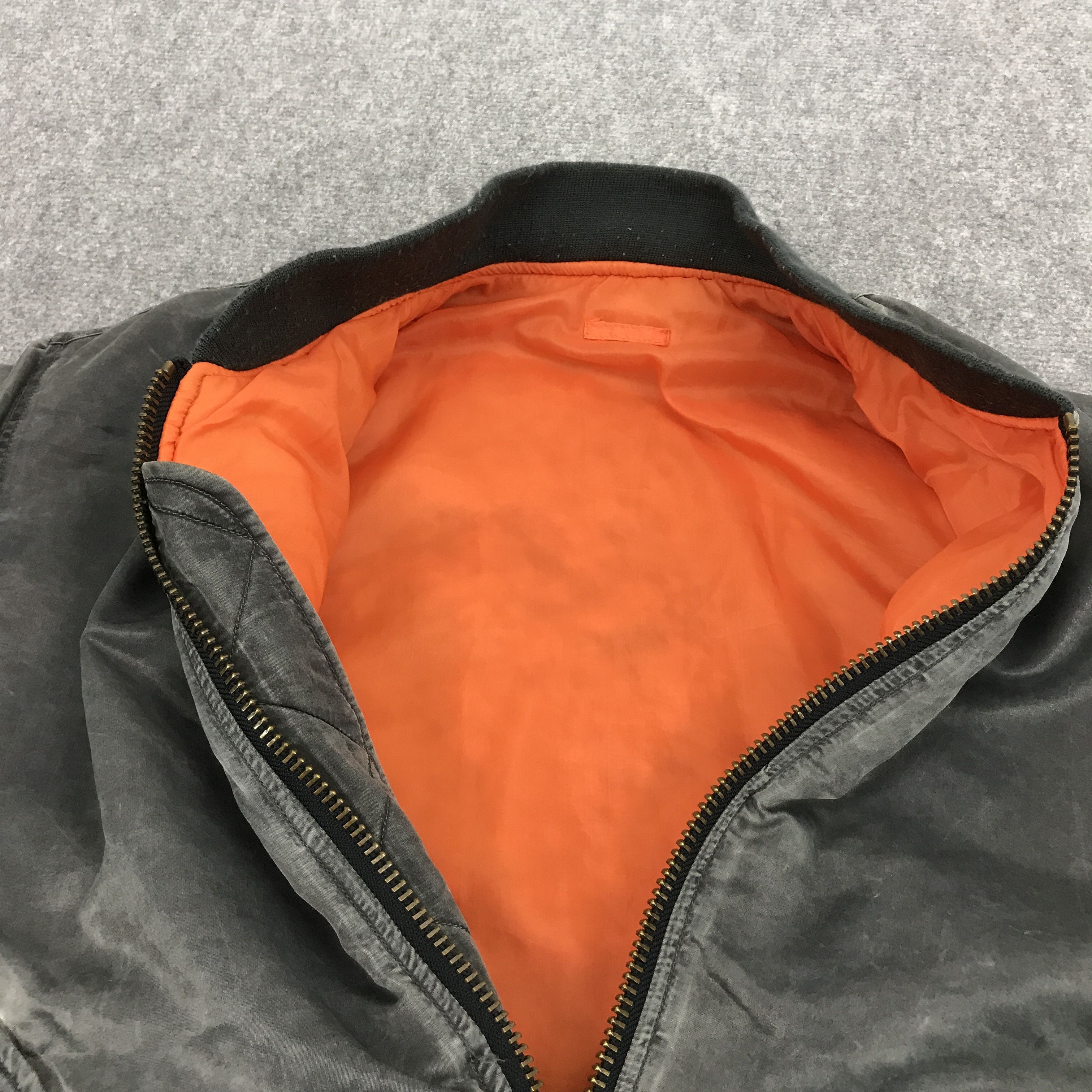 Japanese Brand Black Faded Style Japanese Bomber military style jacket Size US L / EU 52-54 / 3 - 4 Thumbnail